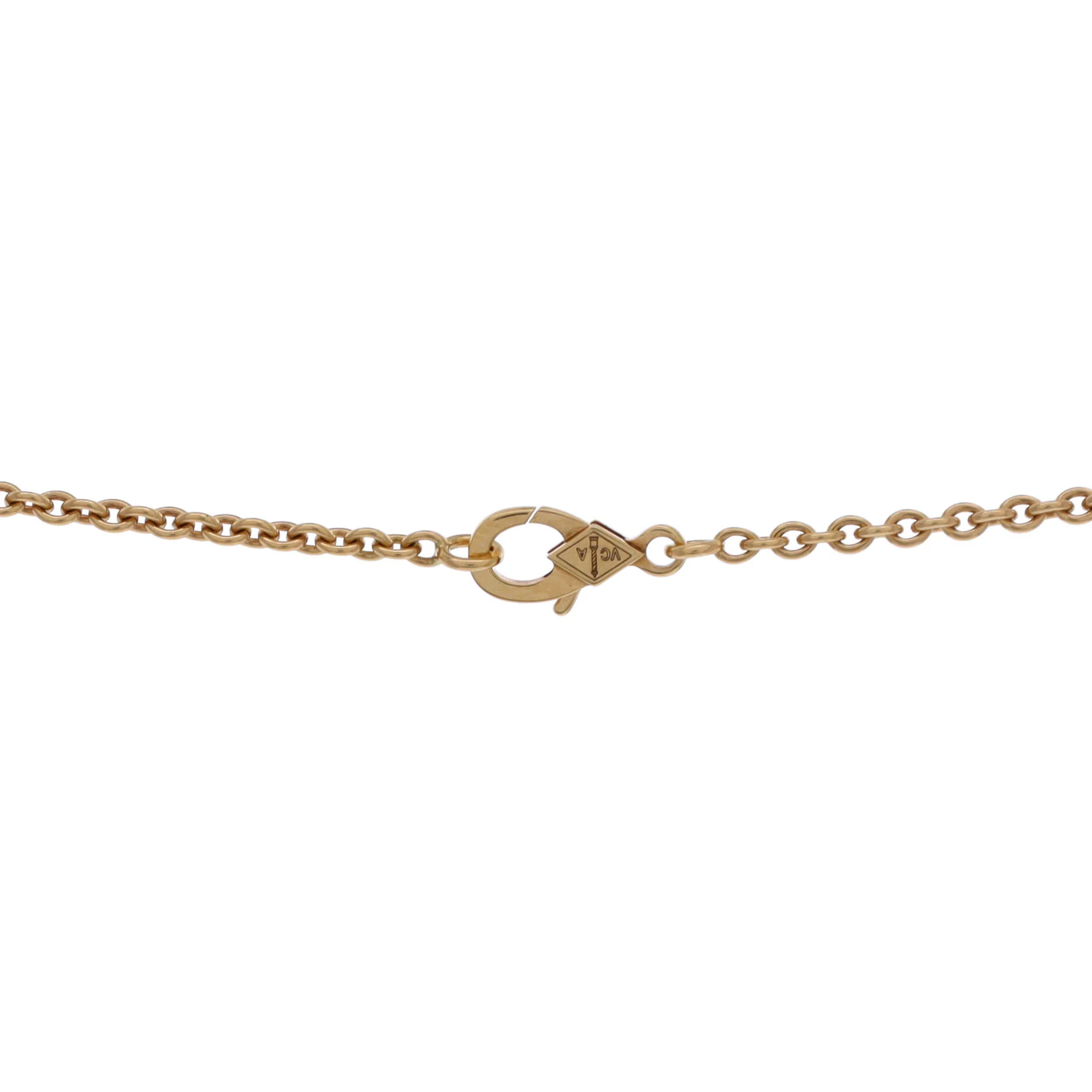 Pure Alhambra Pendant Necklace 18K Yellow Gold and Mother of Pearl - Image 3