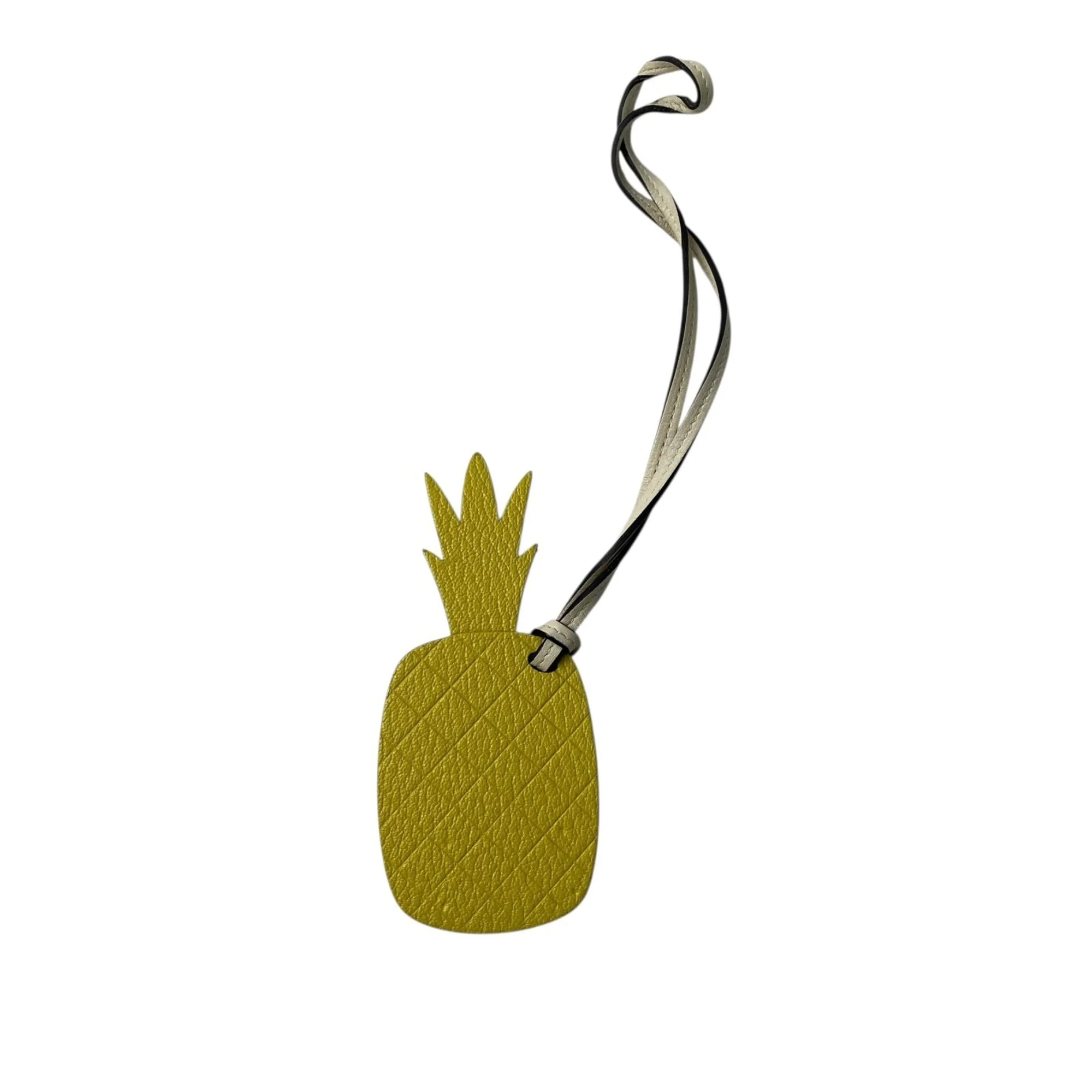 Bag Charm Leather Blue and Yellow Handbag Charm