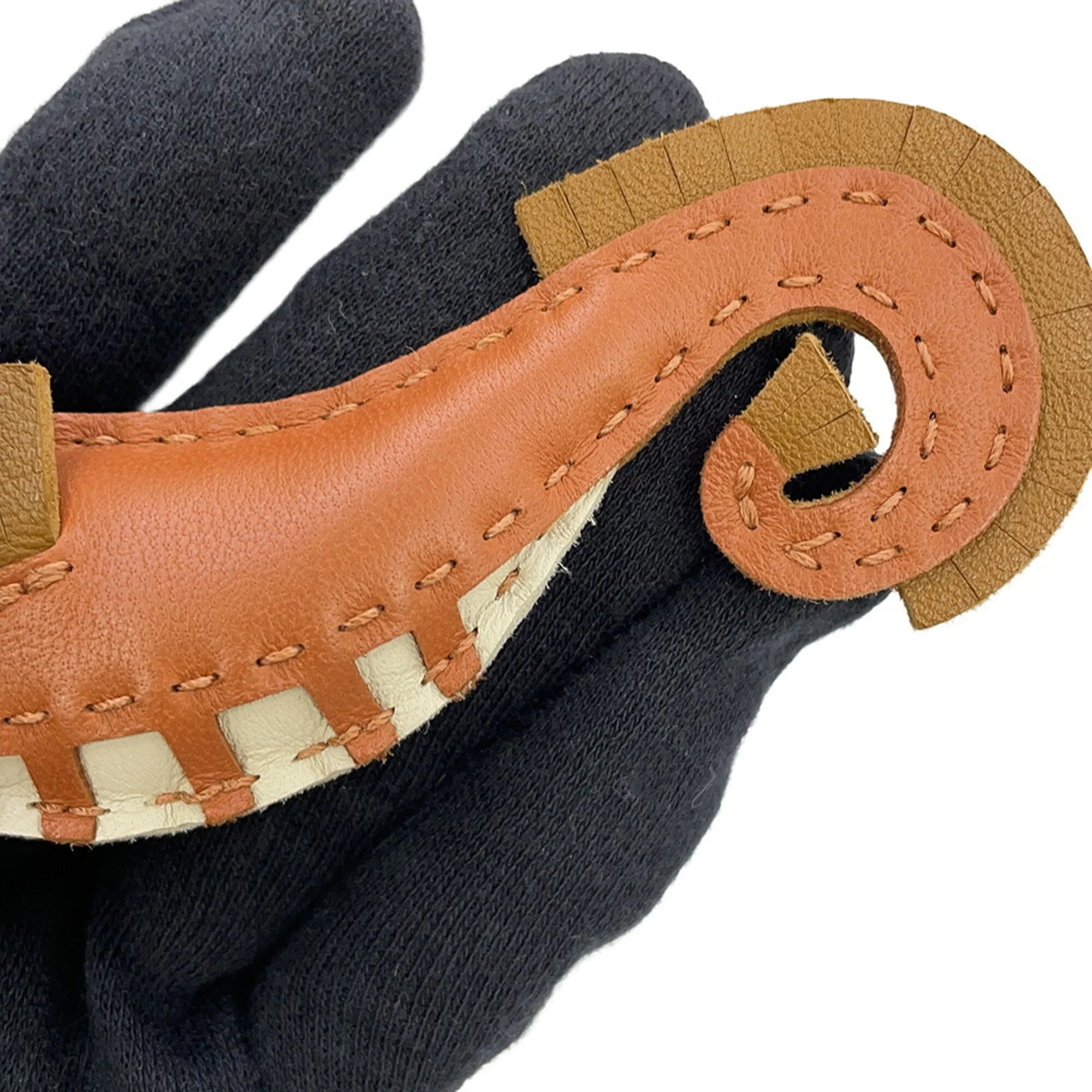 Charm Leather Gold Kraft Handbag Charm - Image 5