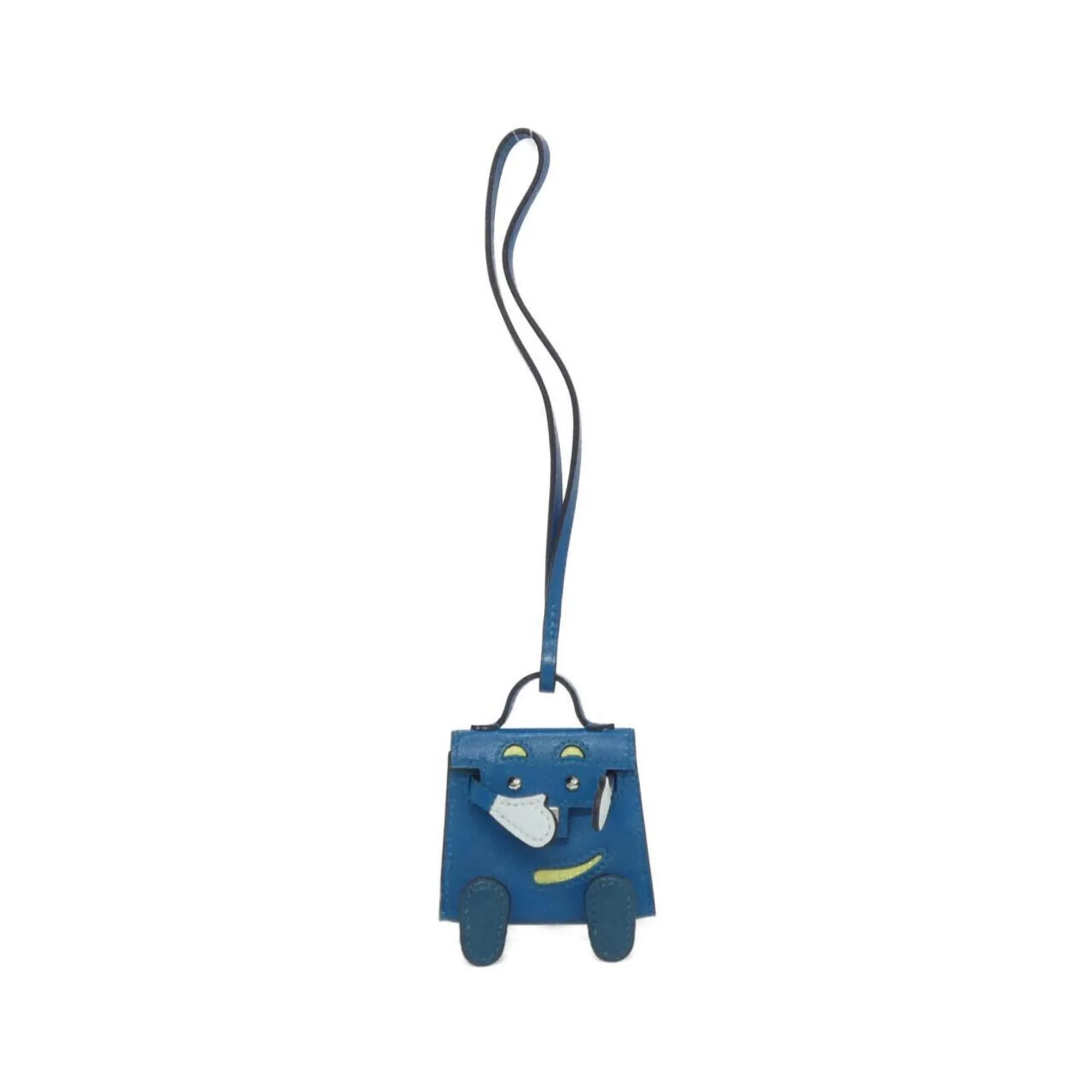 Kelly Charm Chevre Leather and Tadelakt Leather Handbag Charm