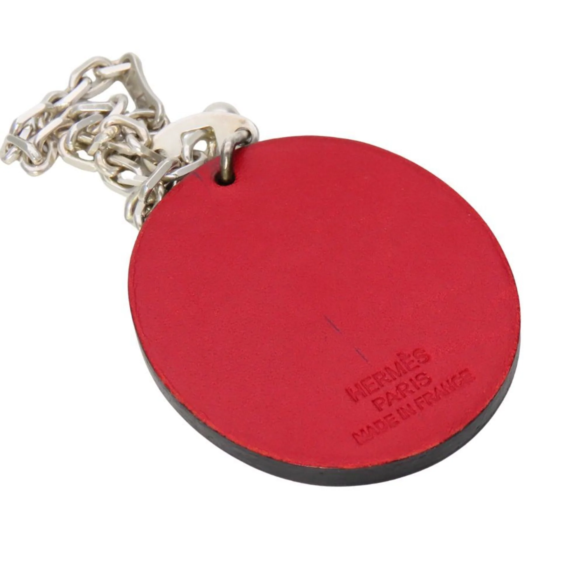 Ladybug Charm Leather and Sterling Silver Handbag Charm - Image 3