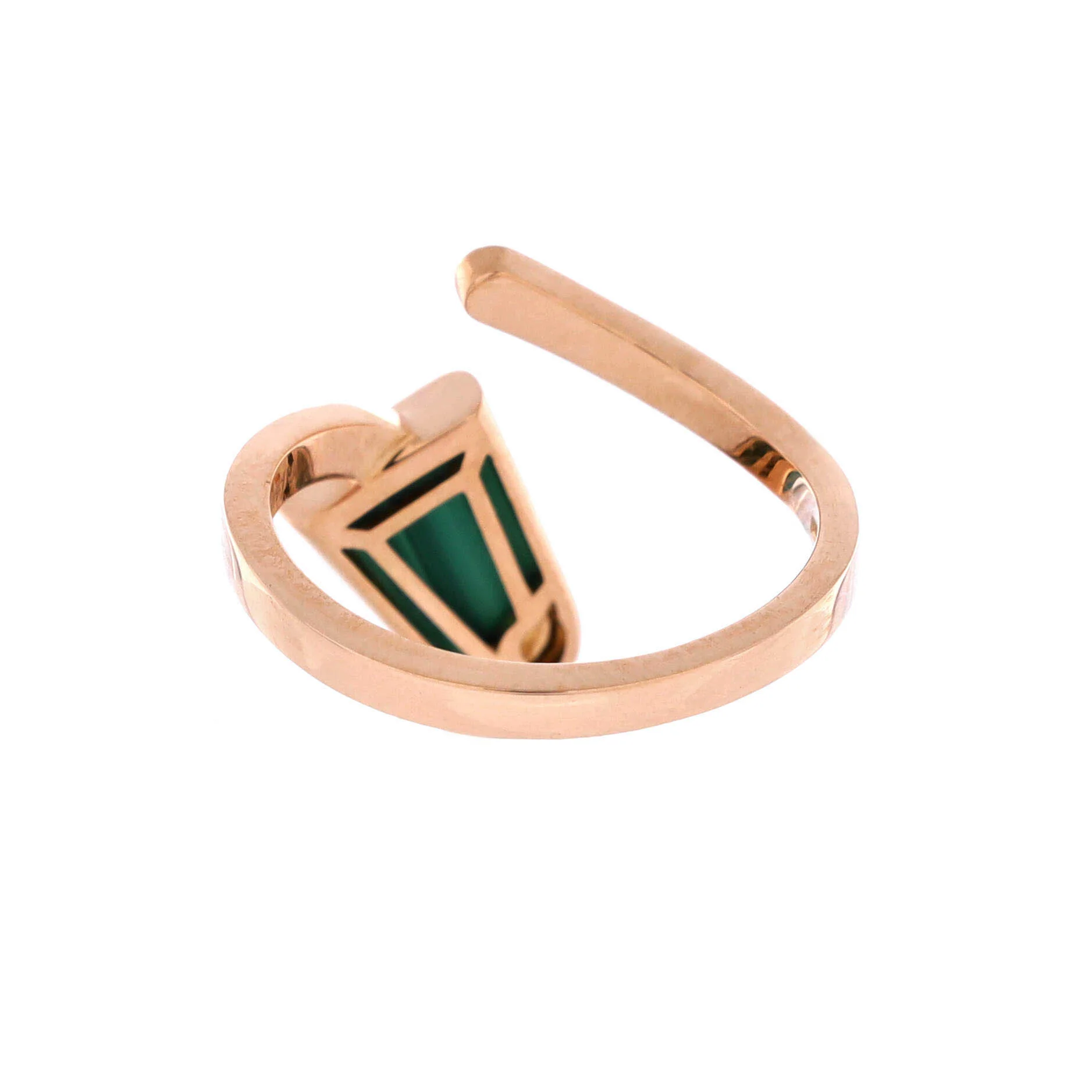 Gelati Ring 18K Rose Gold with Malachite and Diamonds - Image 3