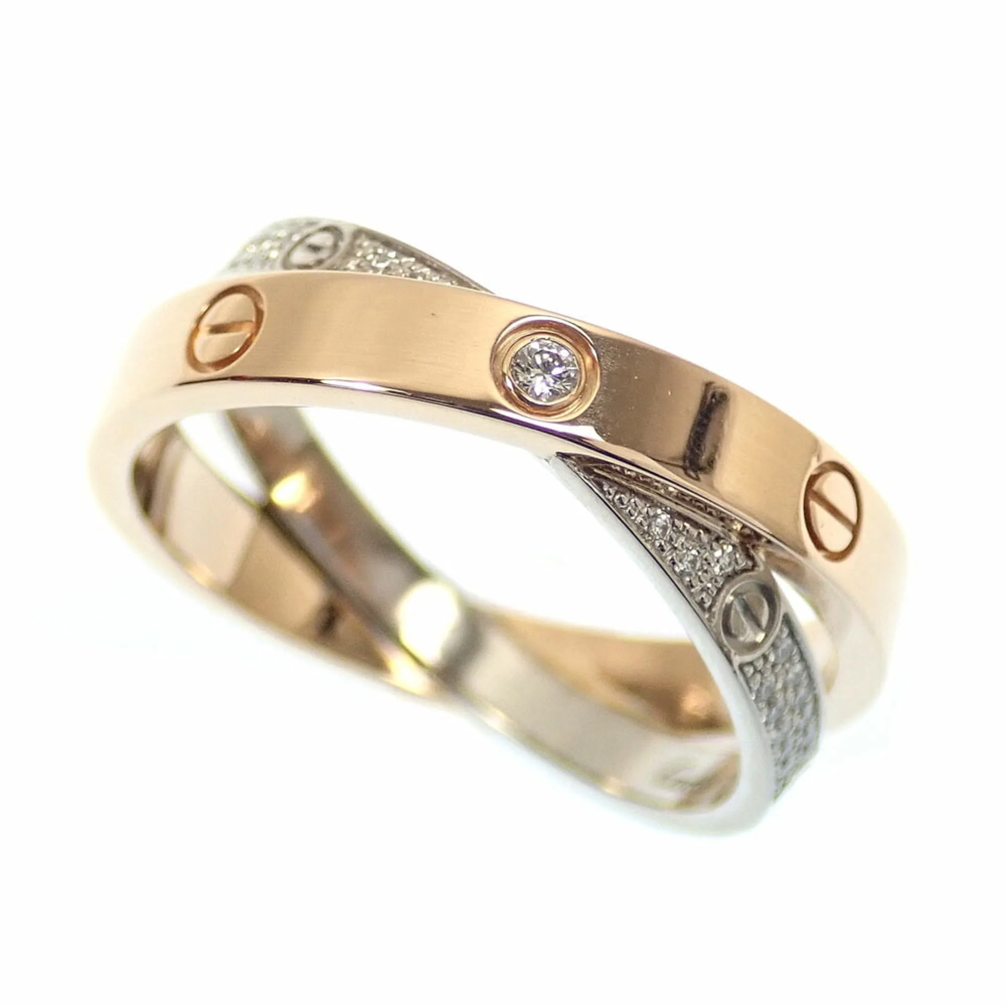 Band Ring 18K White Gold and 18K Yellow Gold