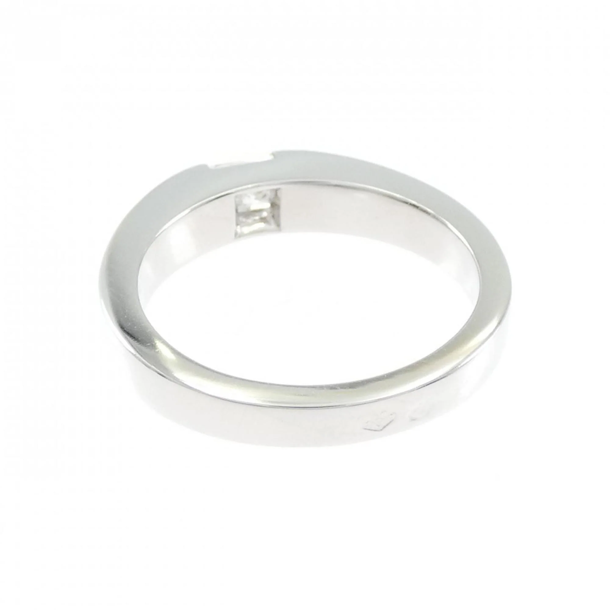 Band Ring 18K White Gold with Diamond - Image 3