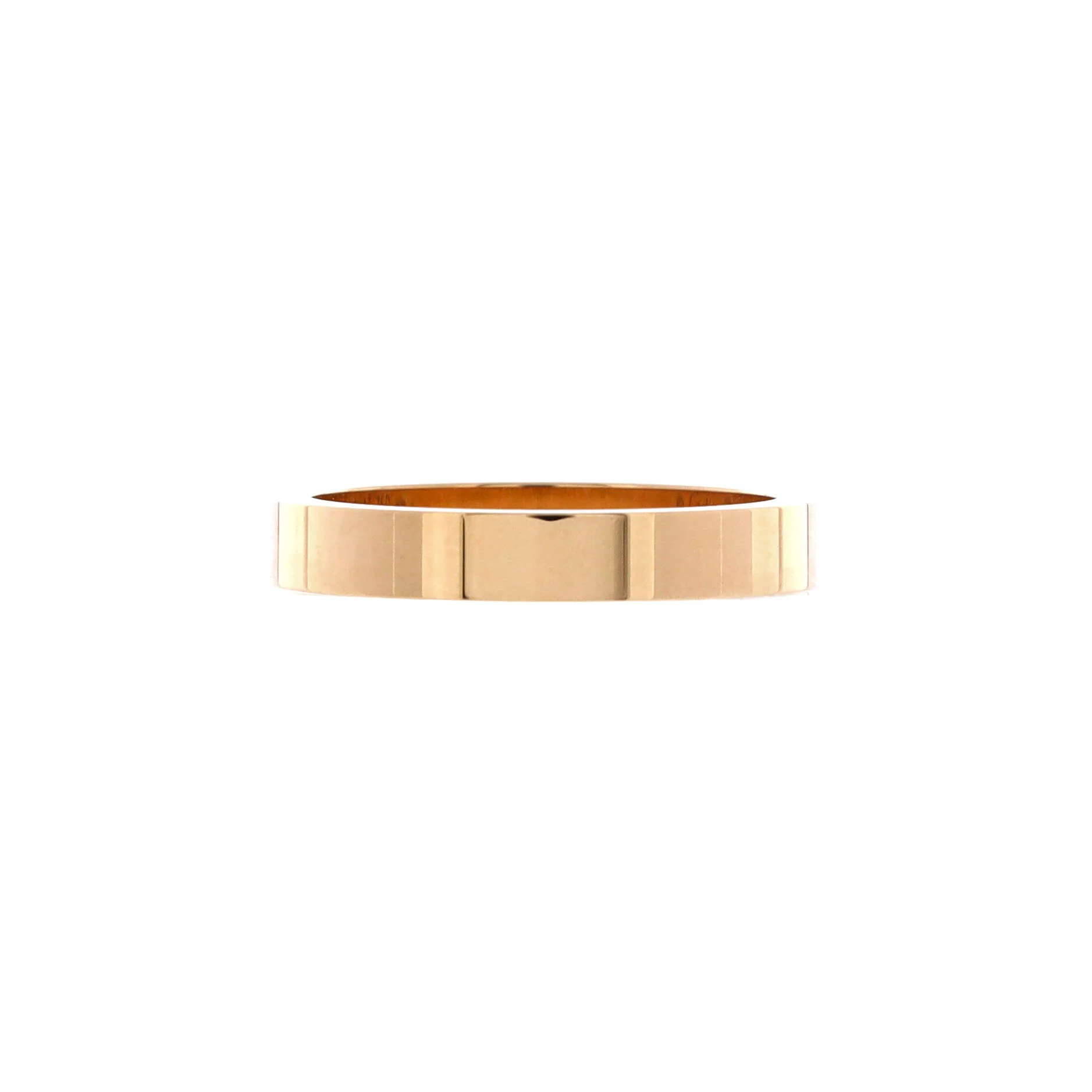C de Cartier Wedding Band Ring 18K Yellow Gold 3mm - Image 3