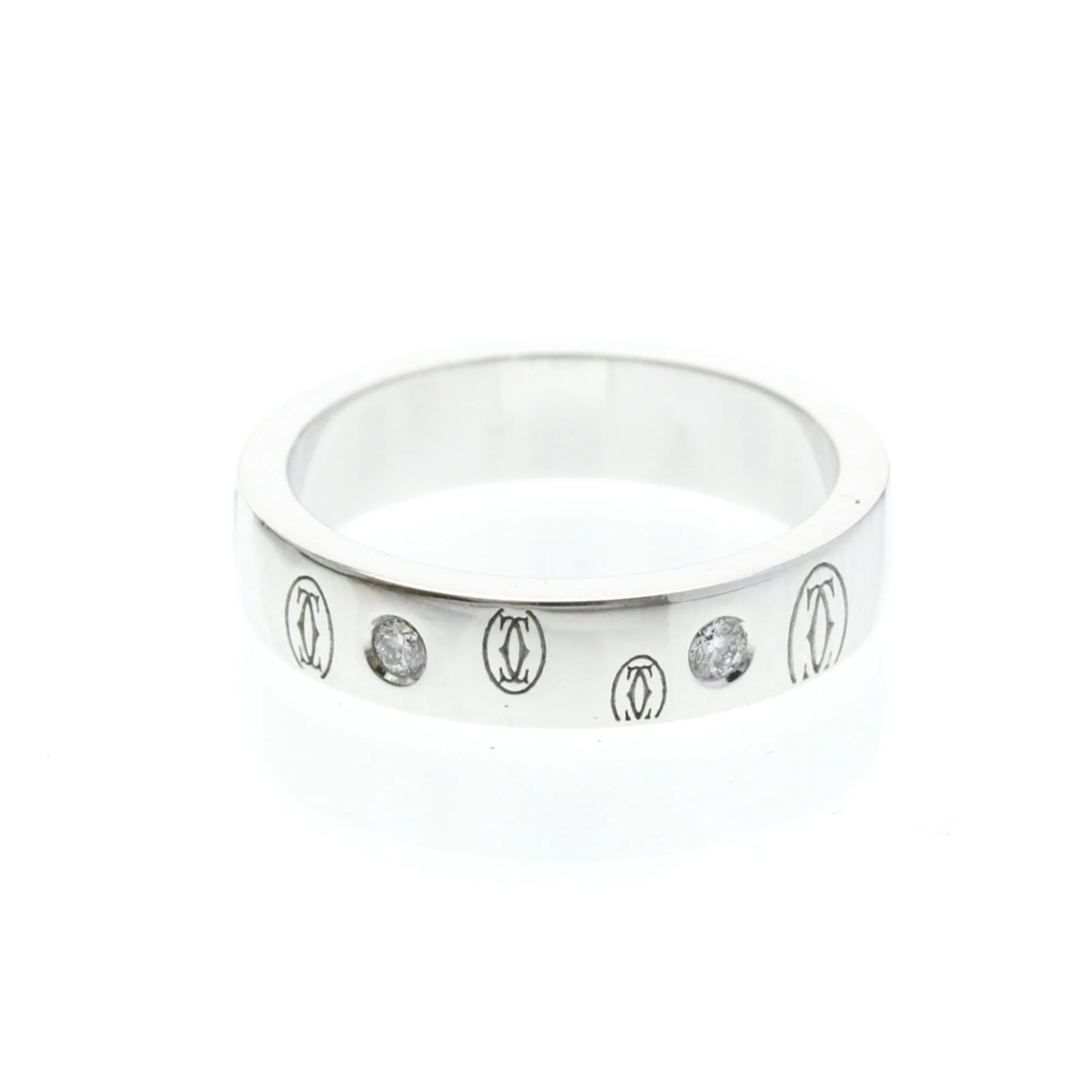 Happy Birthday Ring 18K White Gold with Diamond - Image 3
