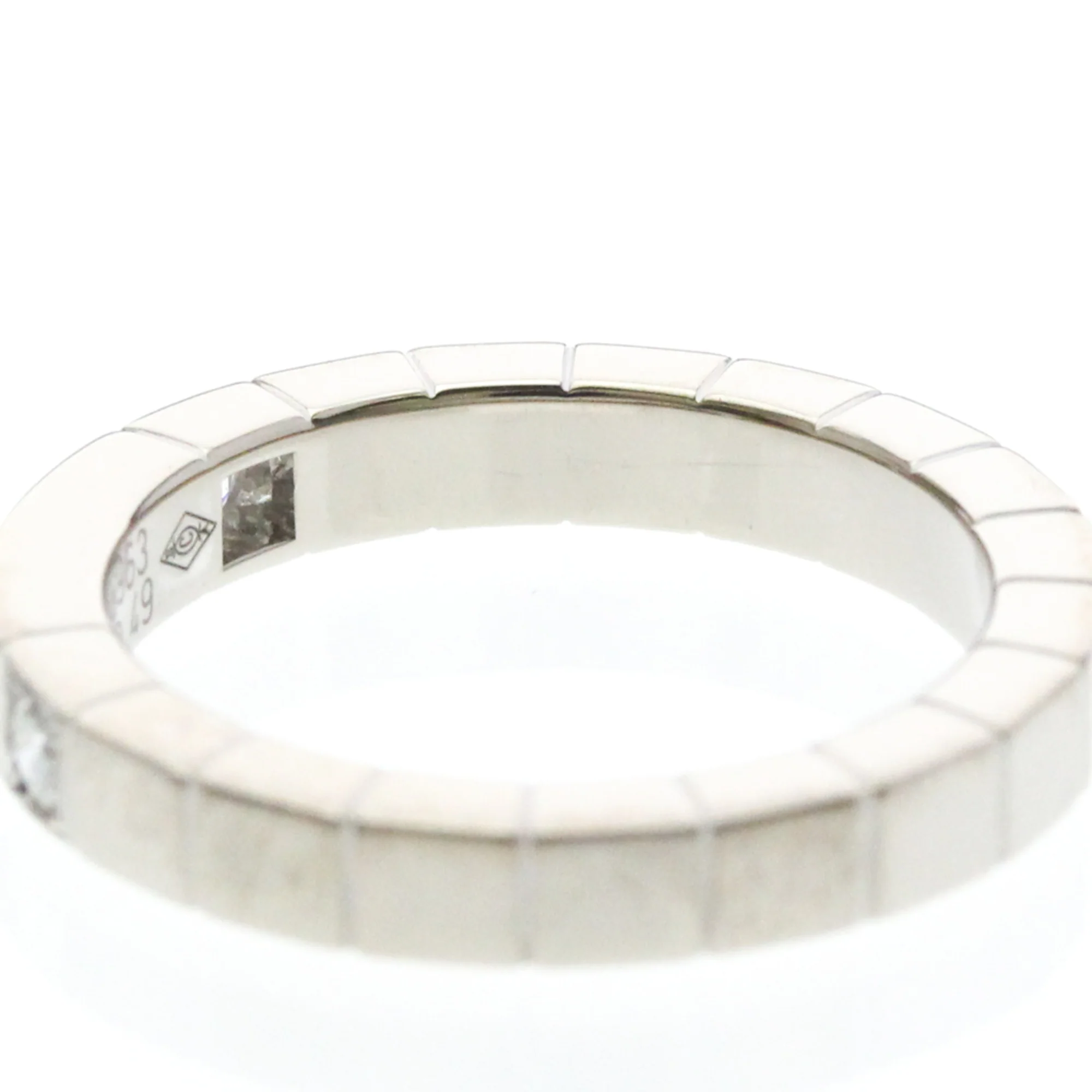 Lanieres Band Ring 18K White Gold with Diamonds - Image 6