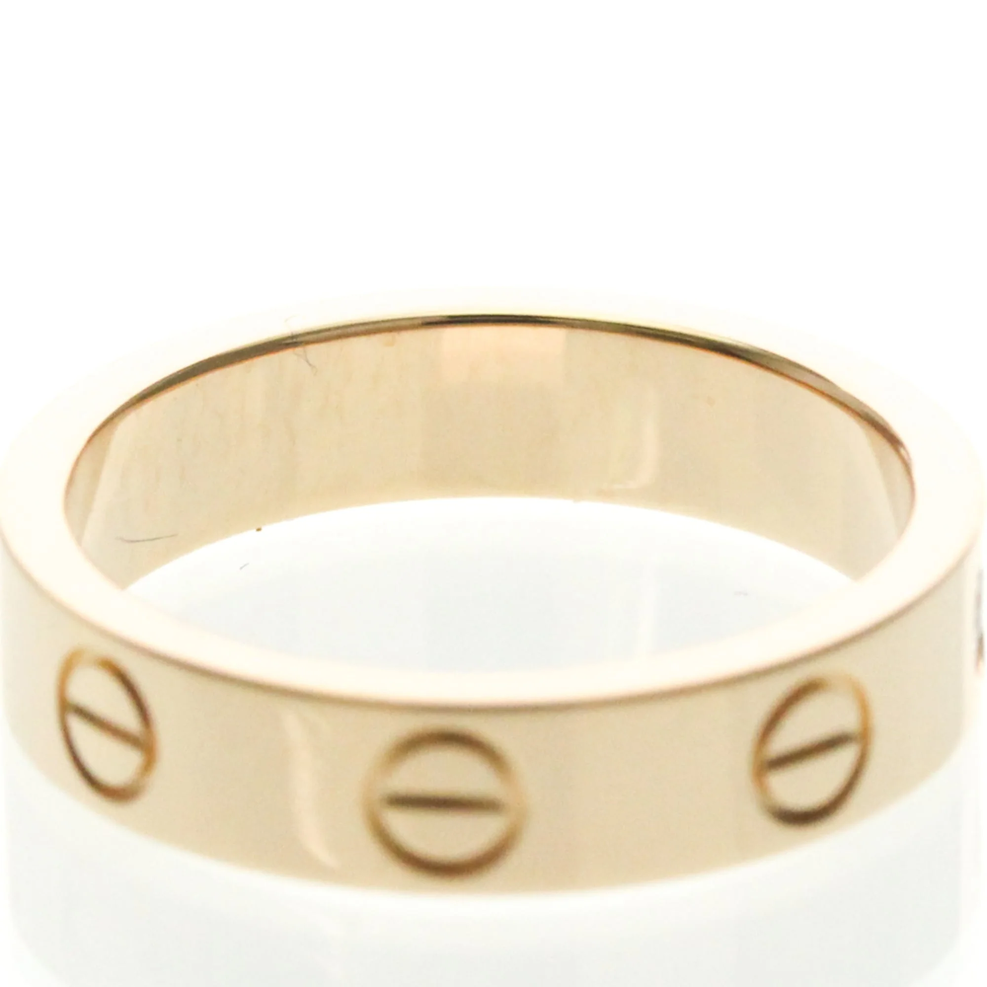 Love Ring 18K Rose Gold Mini with Diamond - Image 8