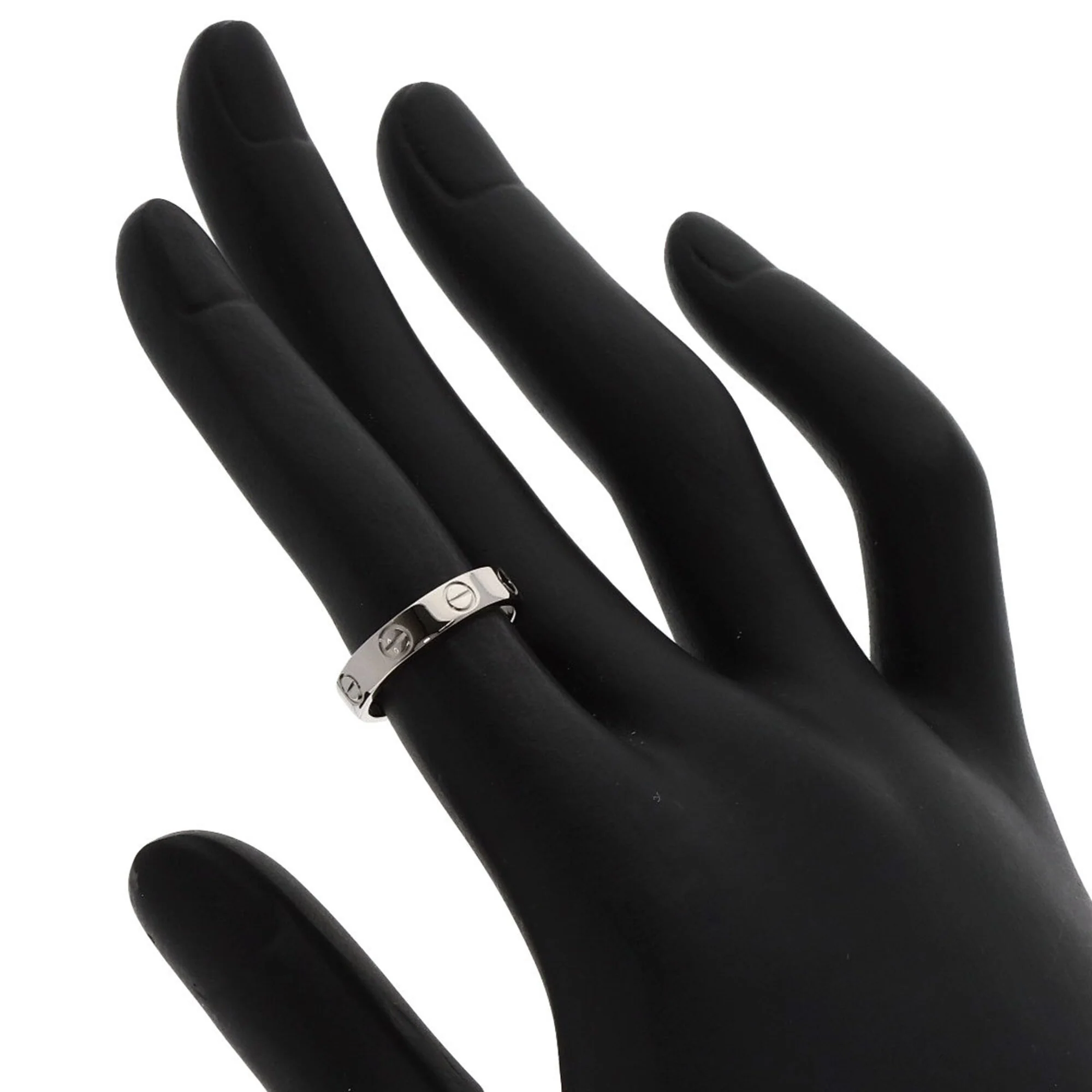 Love Ring 18K White Gold Mini - Image 5