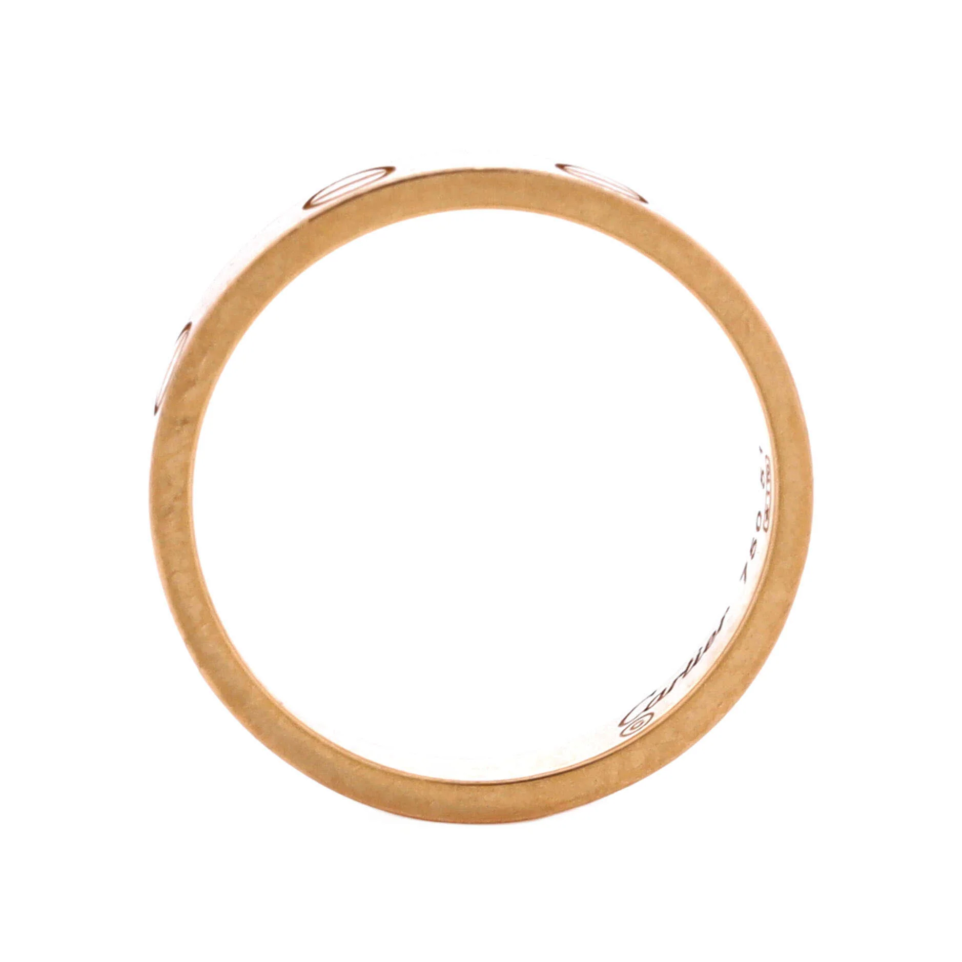 Love Wedding Band Ring 18K Rose Gold - Image 2