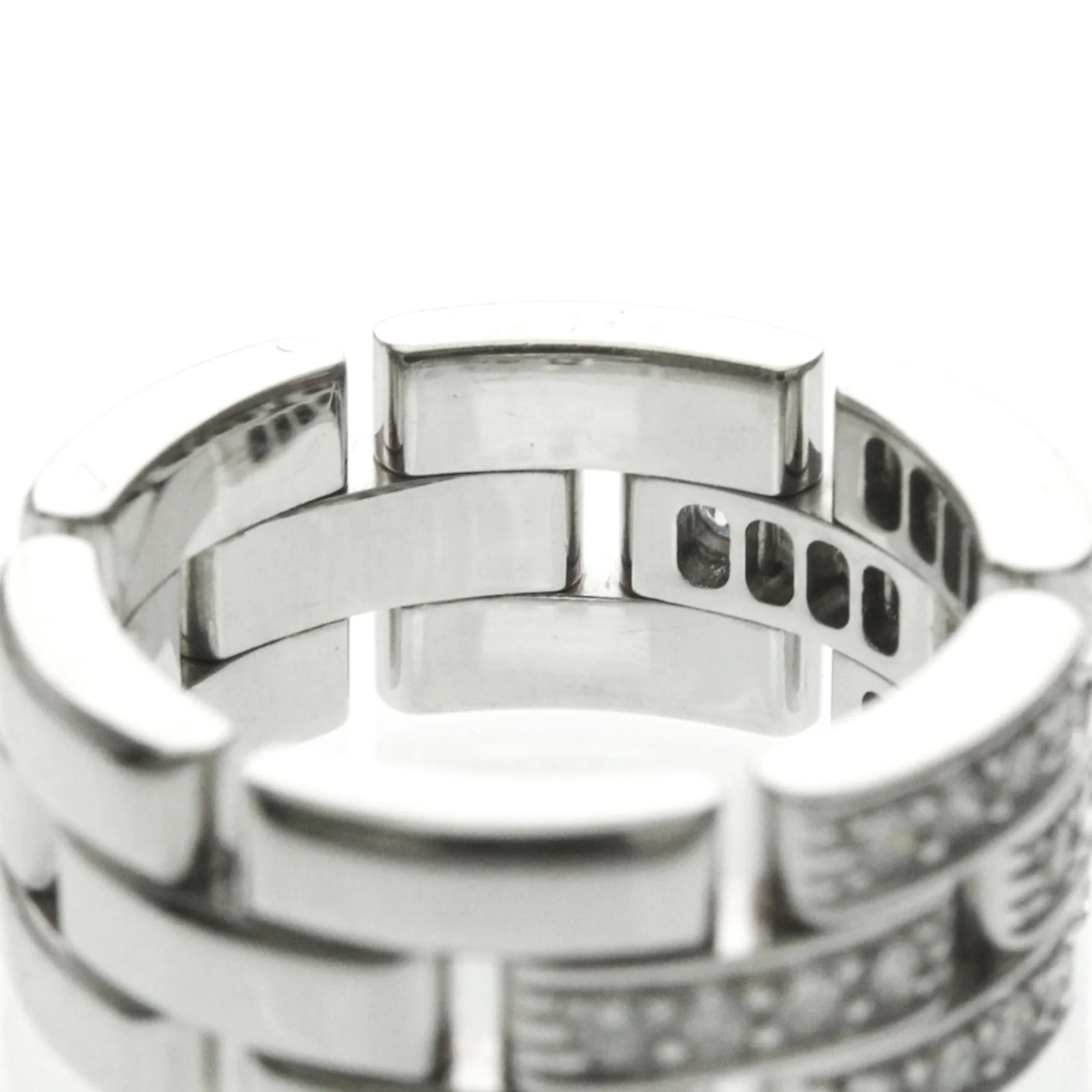 Panthere Ring Sterling Silver and 18K White Gold 8mm - Image 8