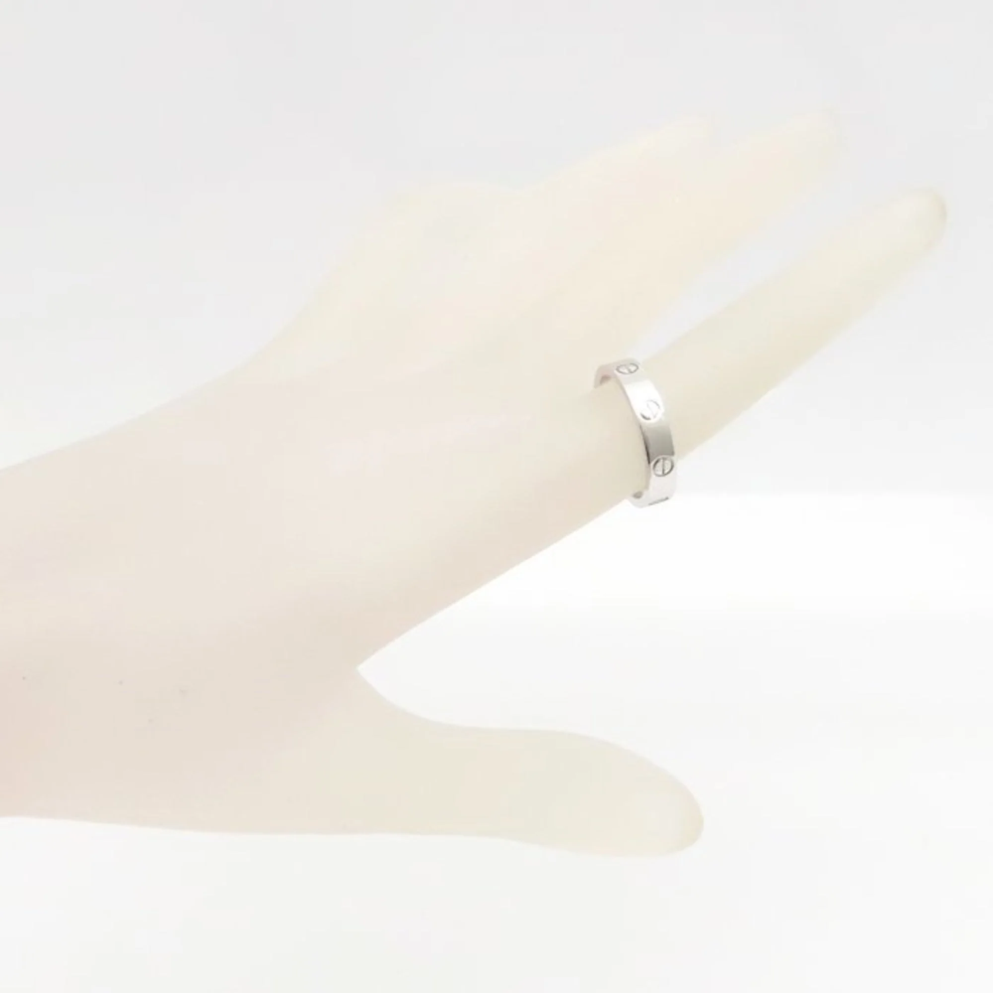 Ring 18K White Gold Mini With Diamond - Image 3