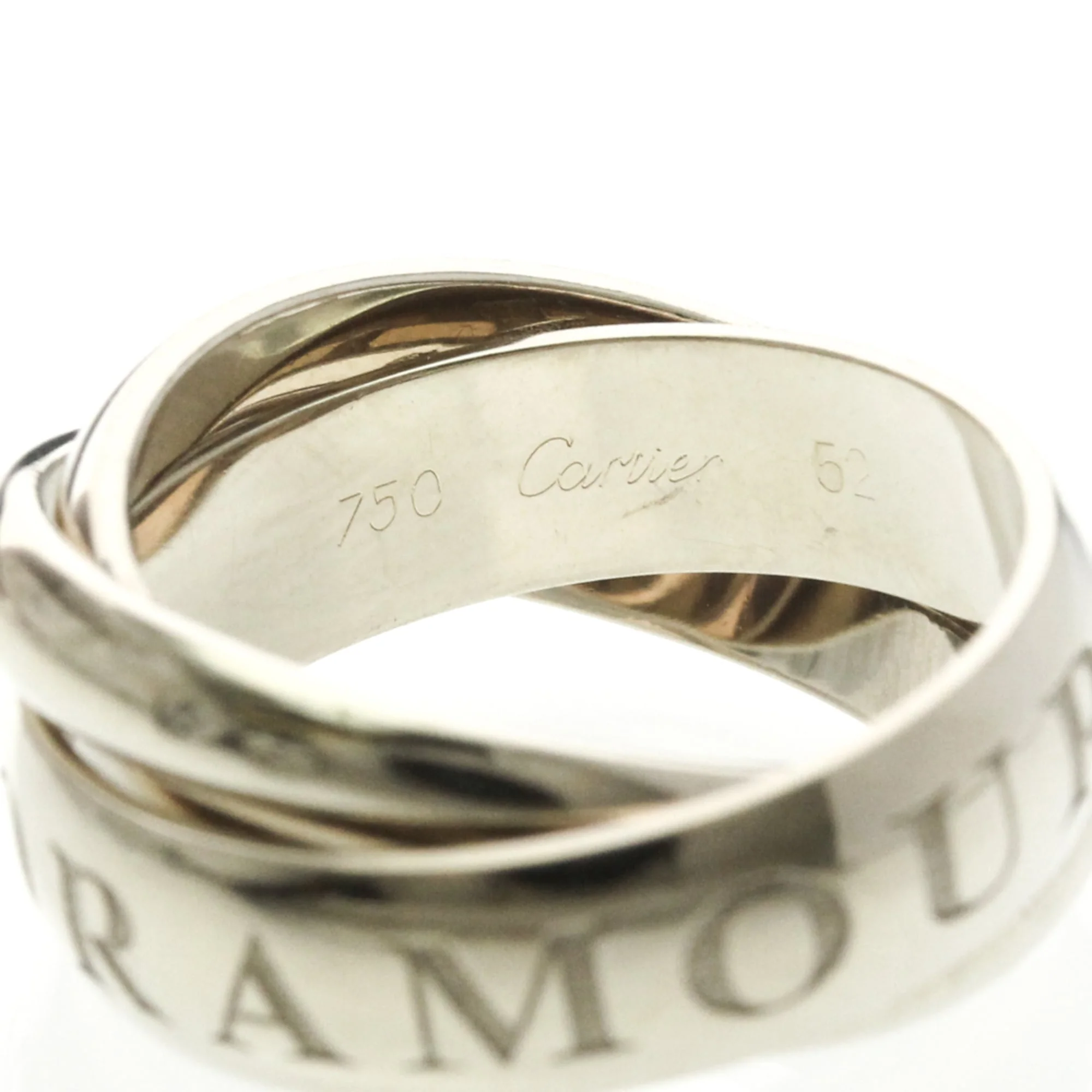 Trinity Ring Sterling Silver and 18K White Gold - Image 6