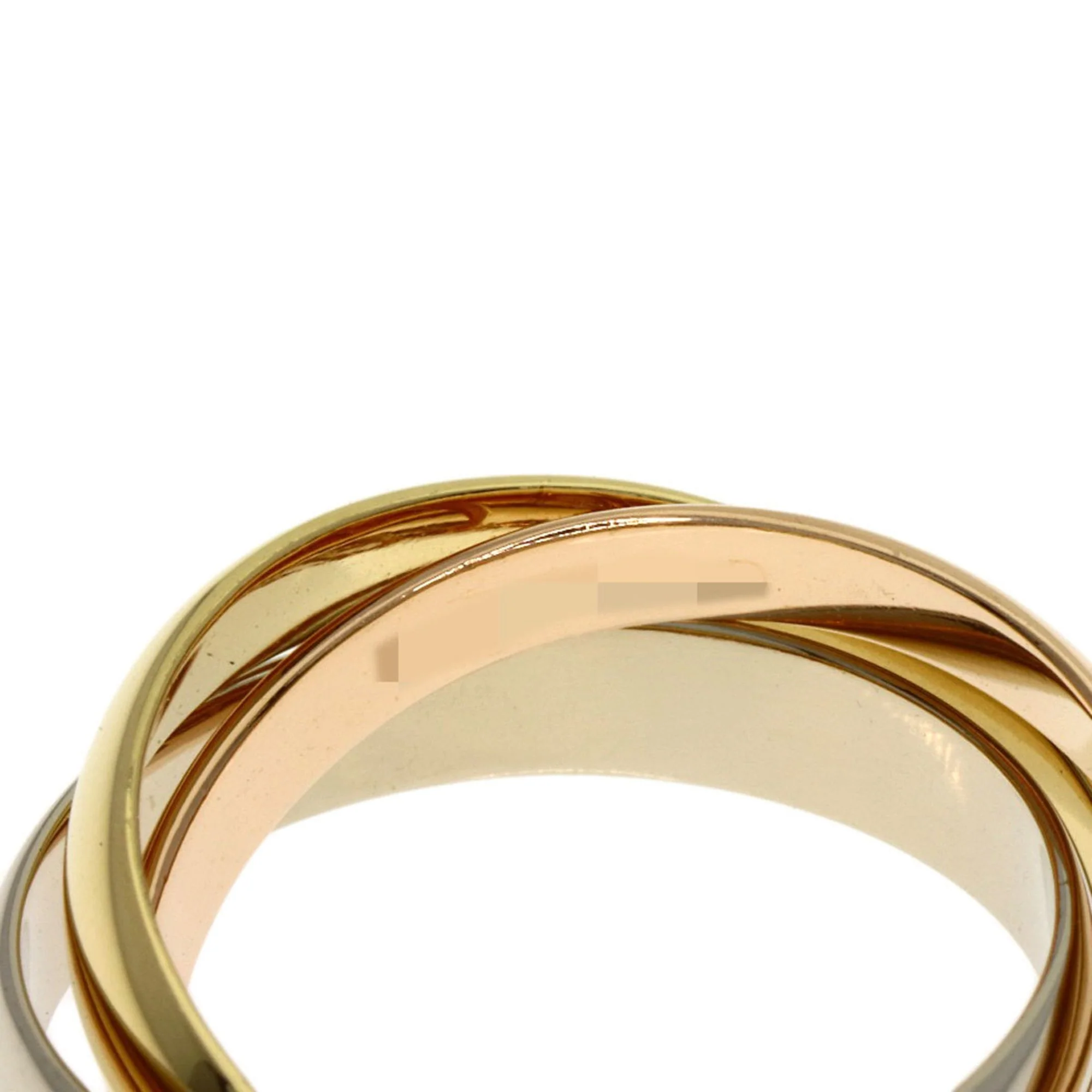Vendome Louis Cartier Band Ring 18K Tricolor Gold - Image 7