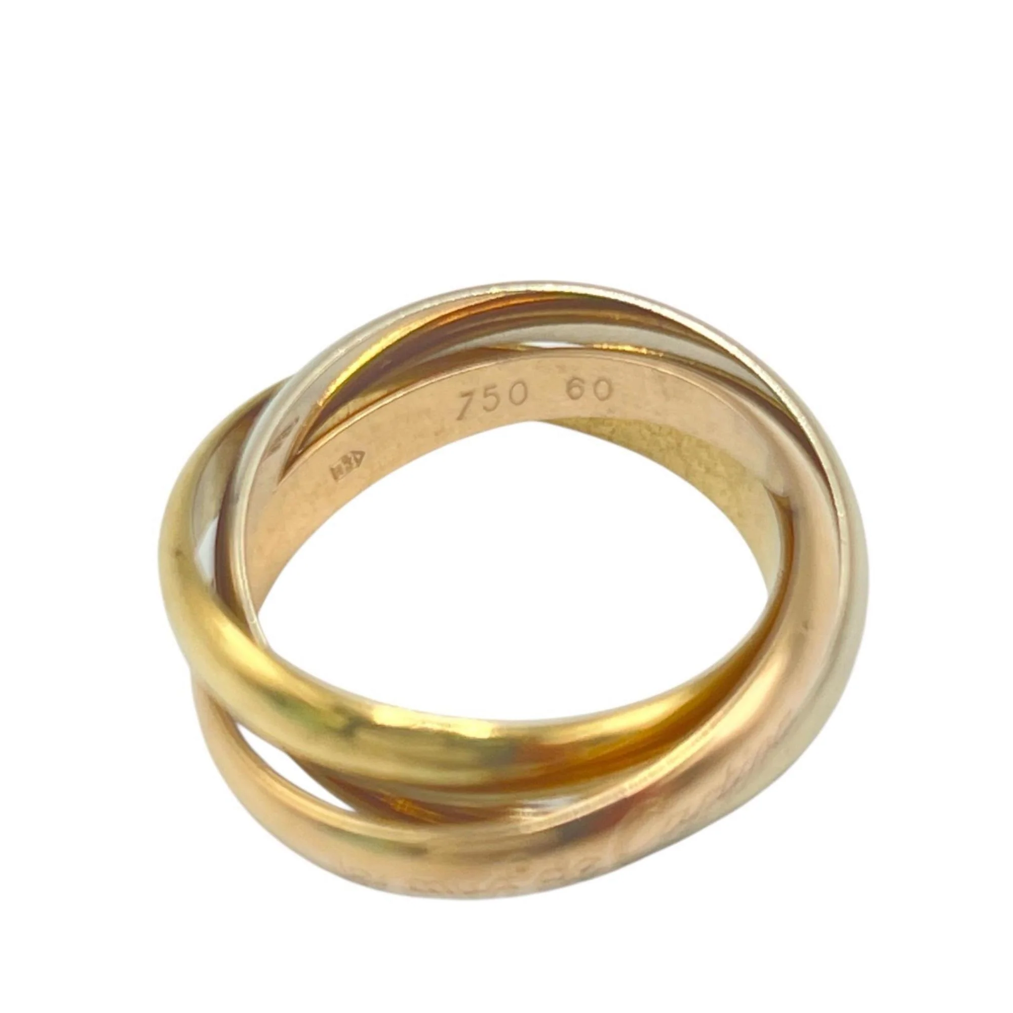 Vendome Louis Cartier Band Ring 18K Tricolor Gold - Image 4
