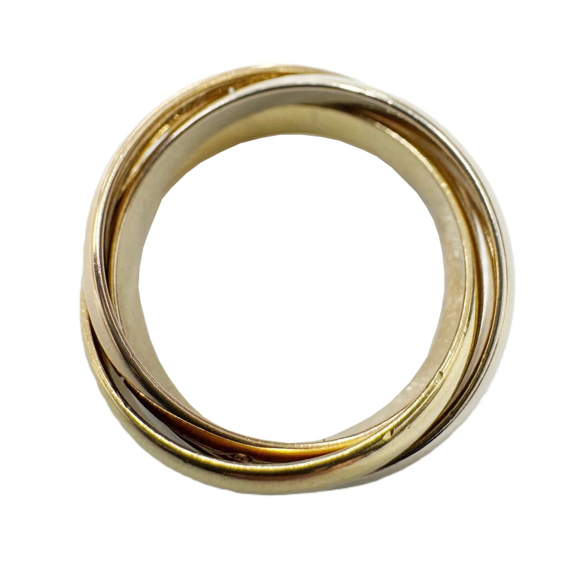 Vendome Louis Cartier Band Ring 18K Tricolor Gold - Image 3