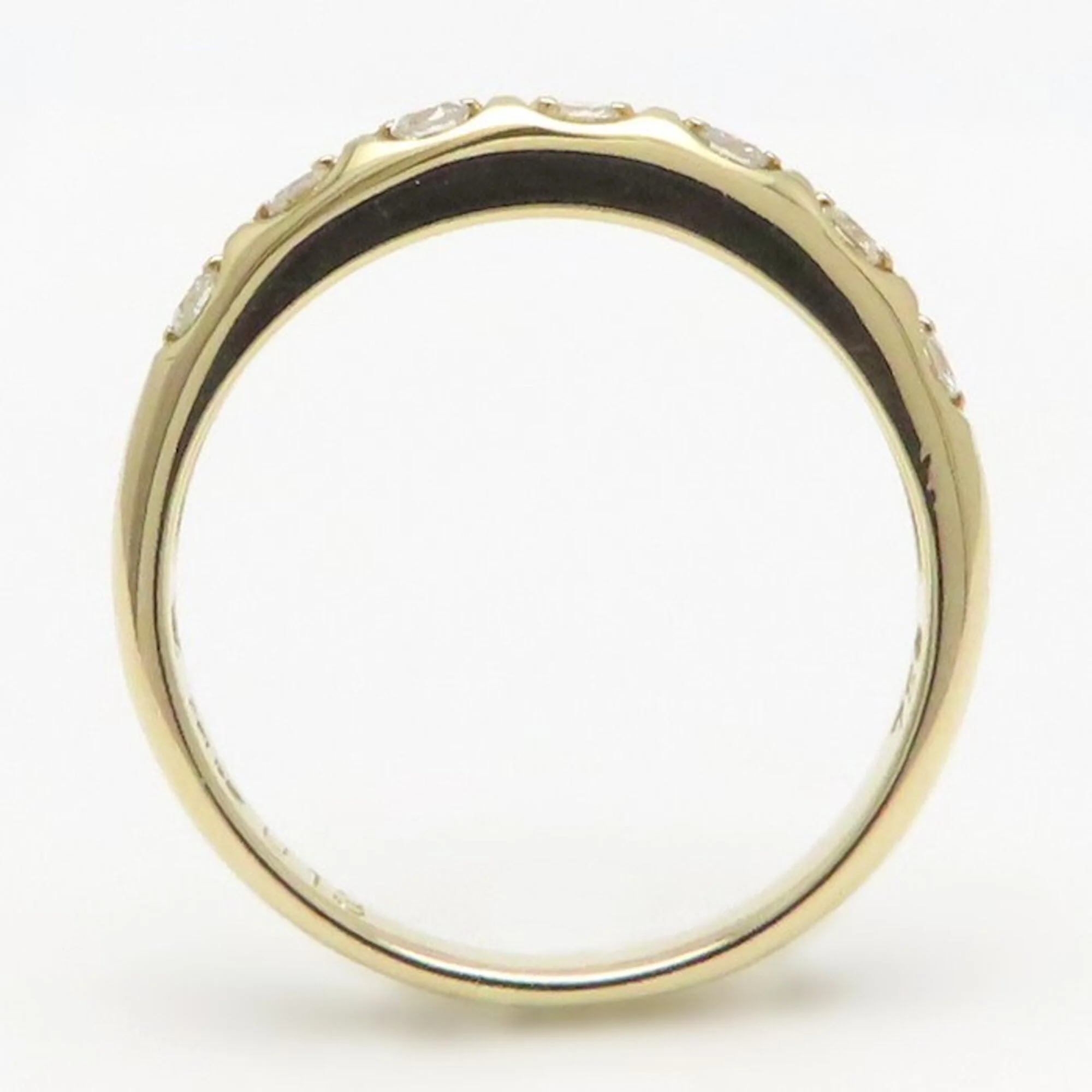 Ring 18K Yellow Gold With Diamond 0.13ct - Image 5