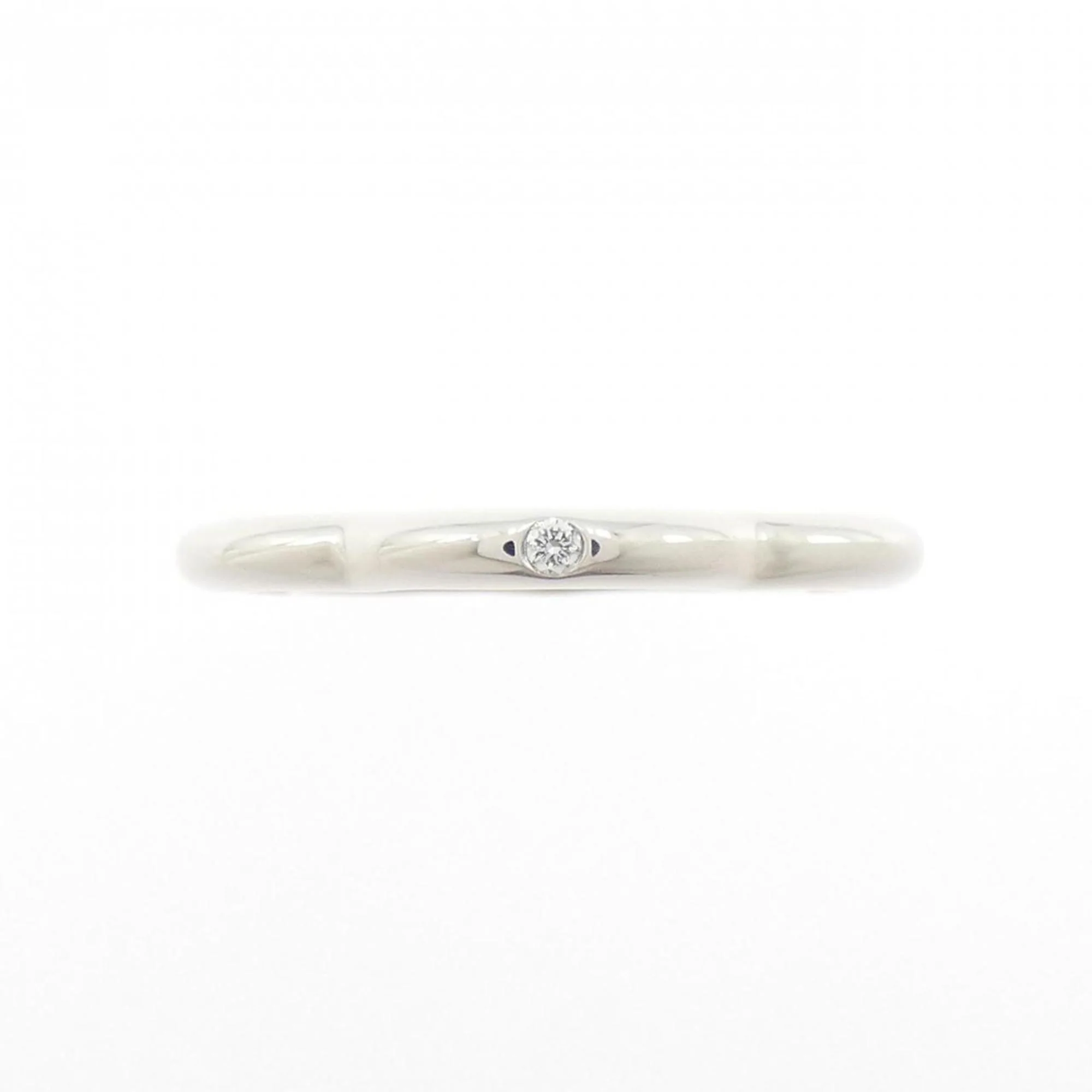 Camellia Ring 18K White Gold with Diamond - Image 2