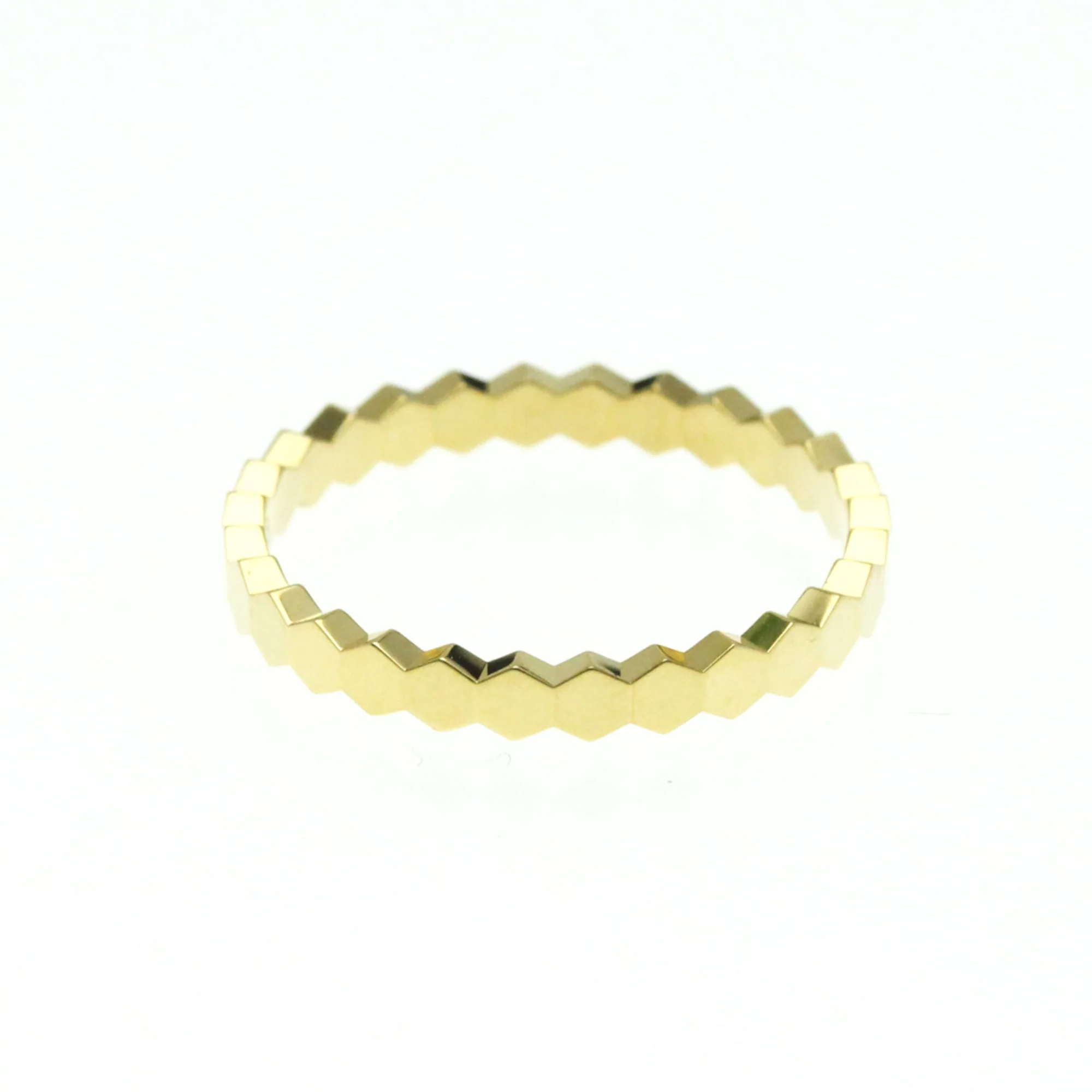 Be My Love Honeycomb Ring 18K Yellow Gold - Image 2