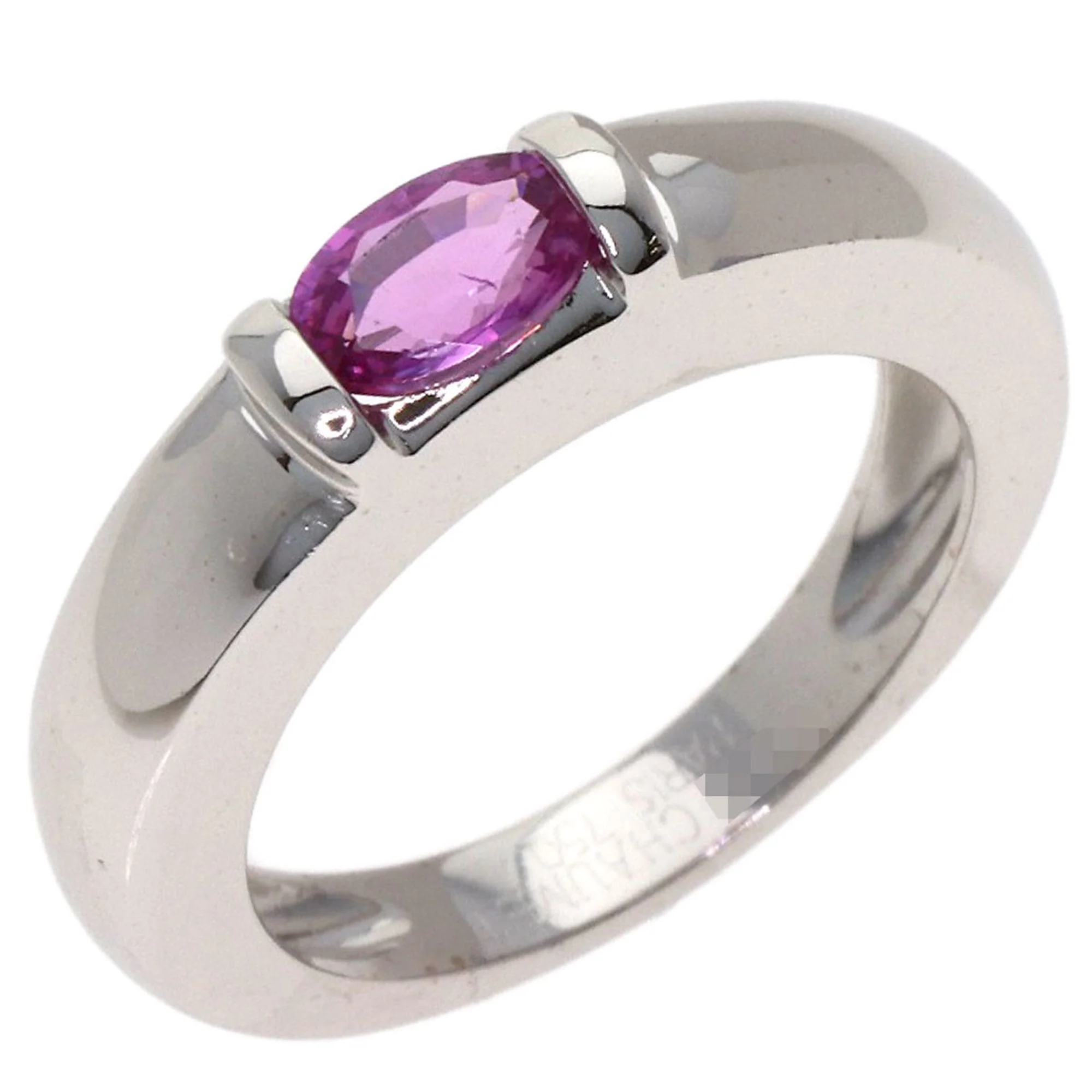 Ring 18K White Gold With Sapphire - Image 2