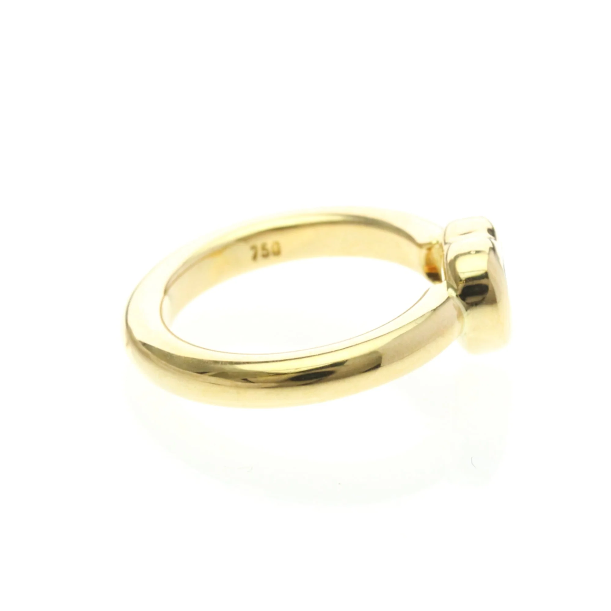 Band Ring 18K Yellow Gold with Diamond - Image 4
