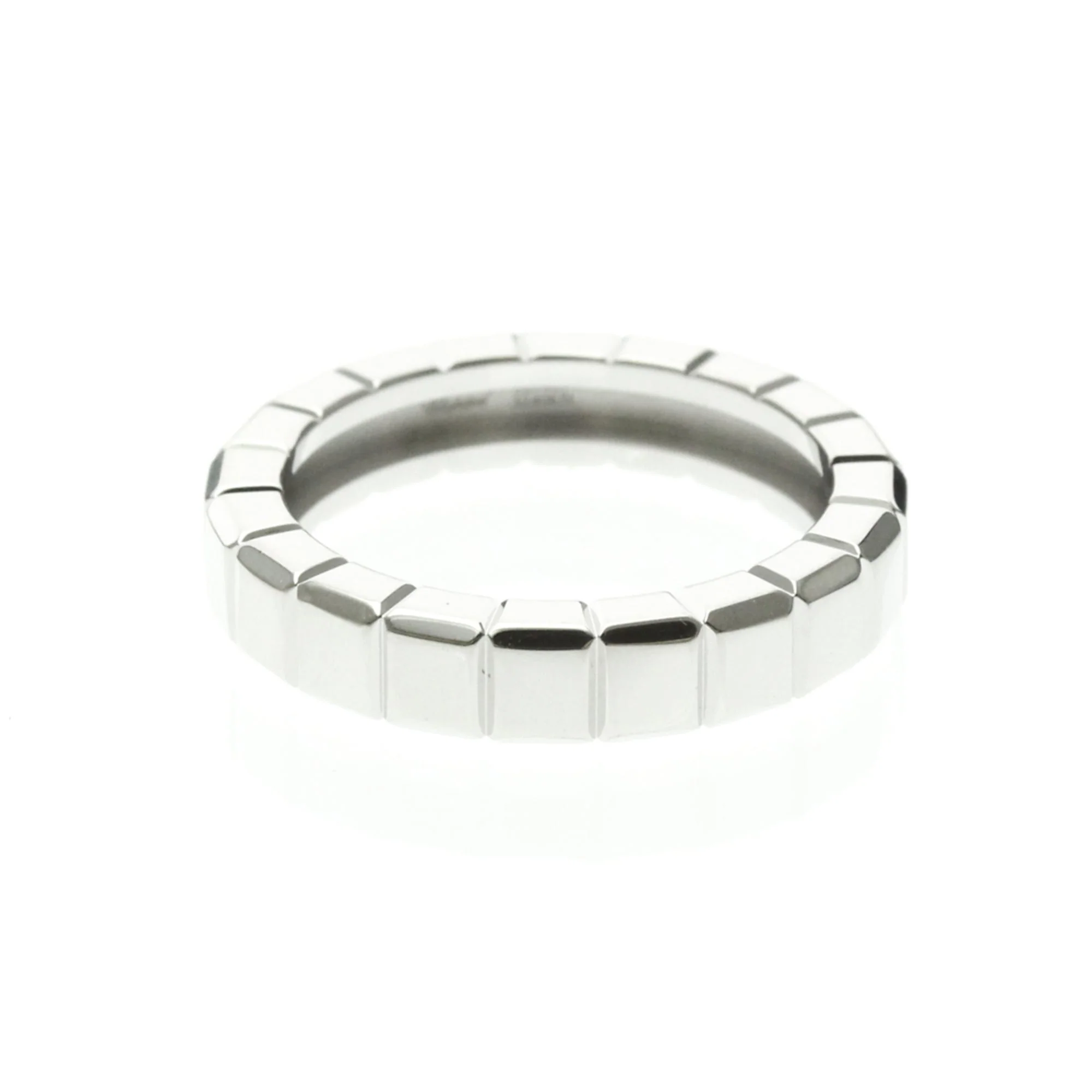 Ice Cube One Band Ring 18K White Gold