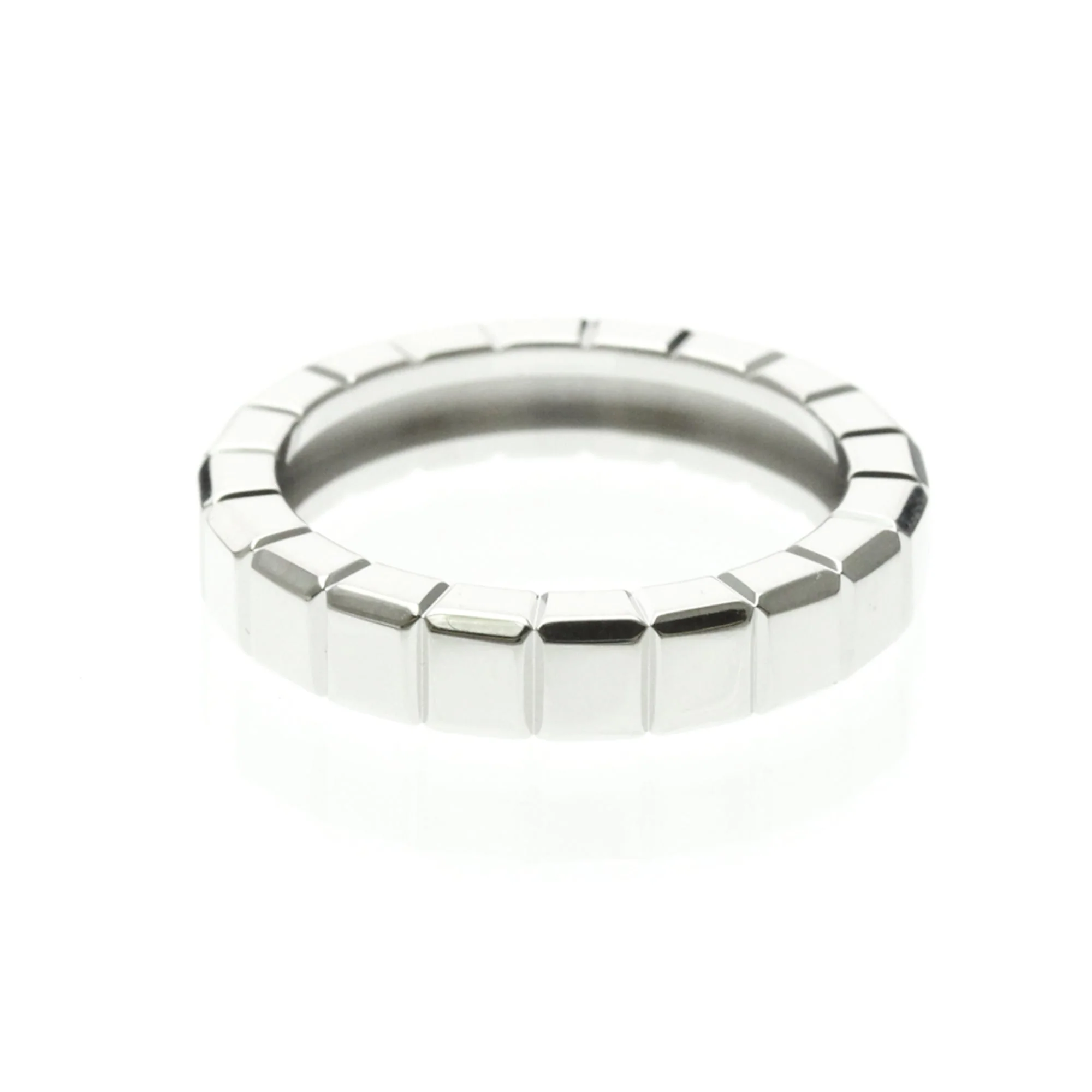 Ice Cube One Band Ring 18K White Gold - Image 3