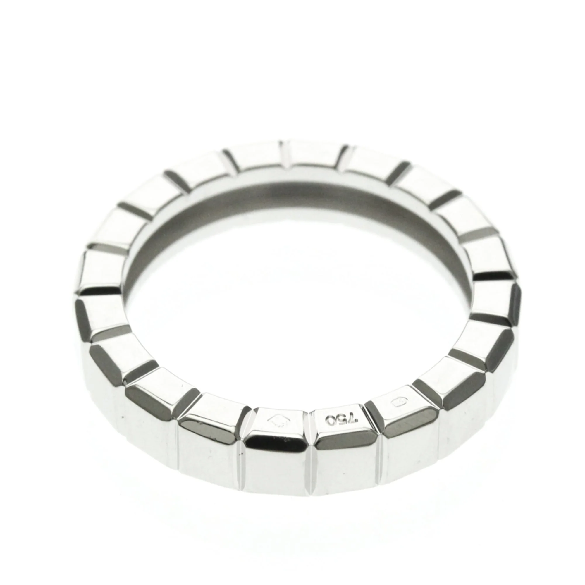 Ice Cube One Band Ring 18K White Gold - Image 9