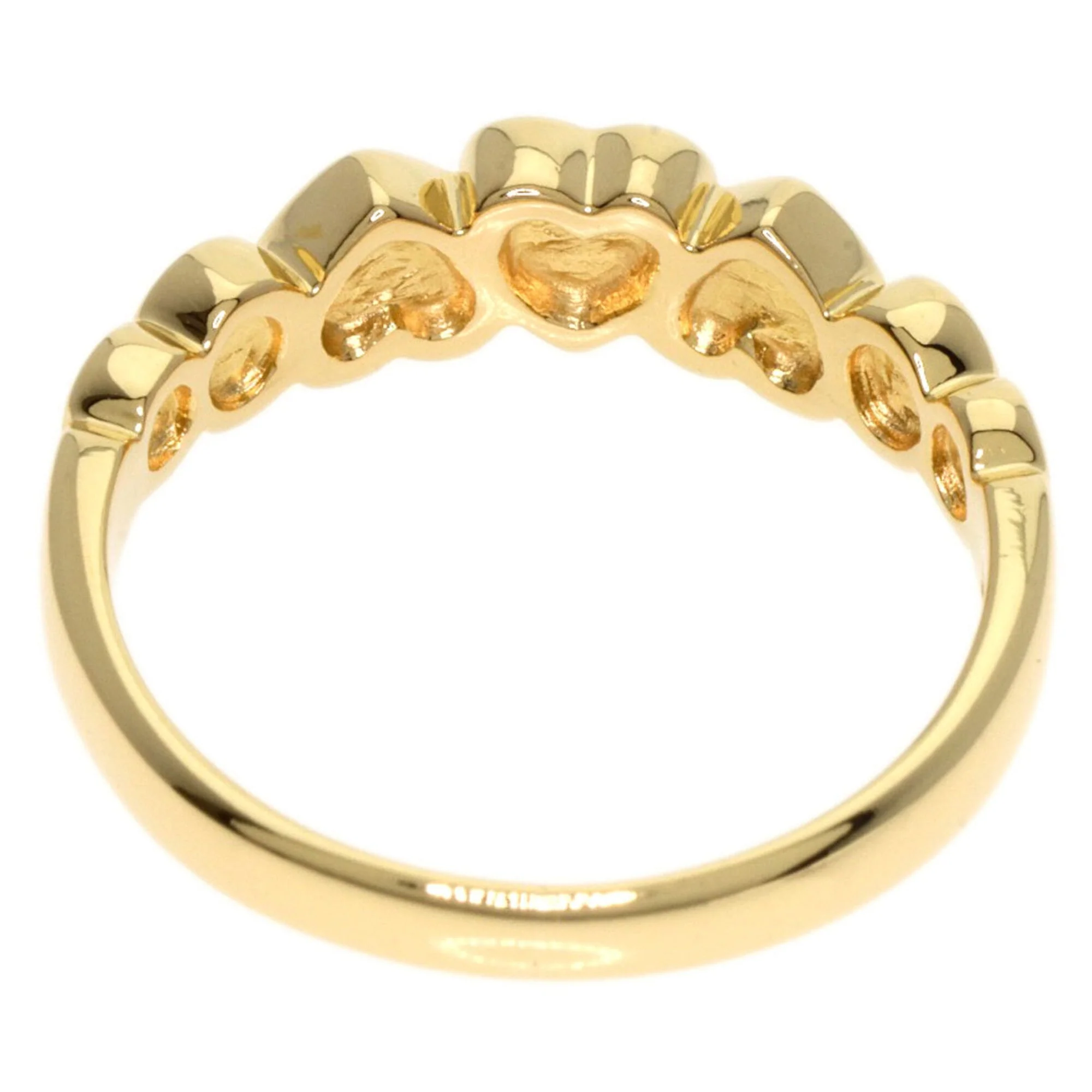 Heart Motif Ring 18K Yellow Gold with Diamond - Image 4