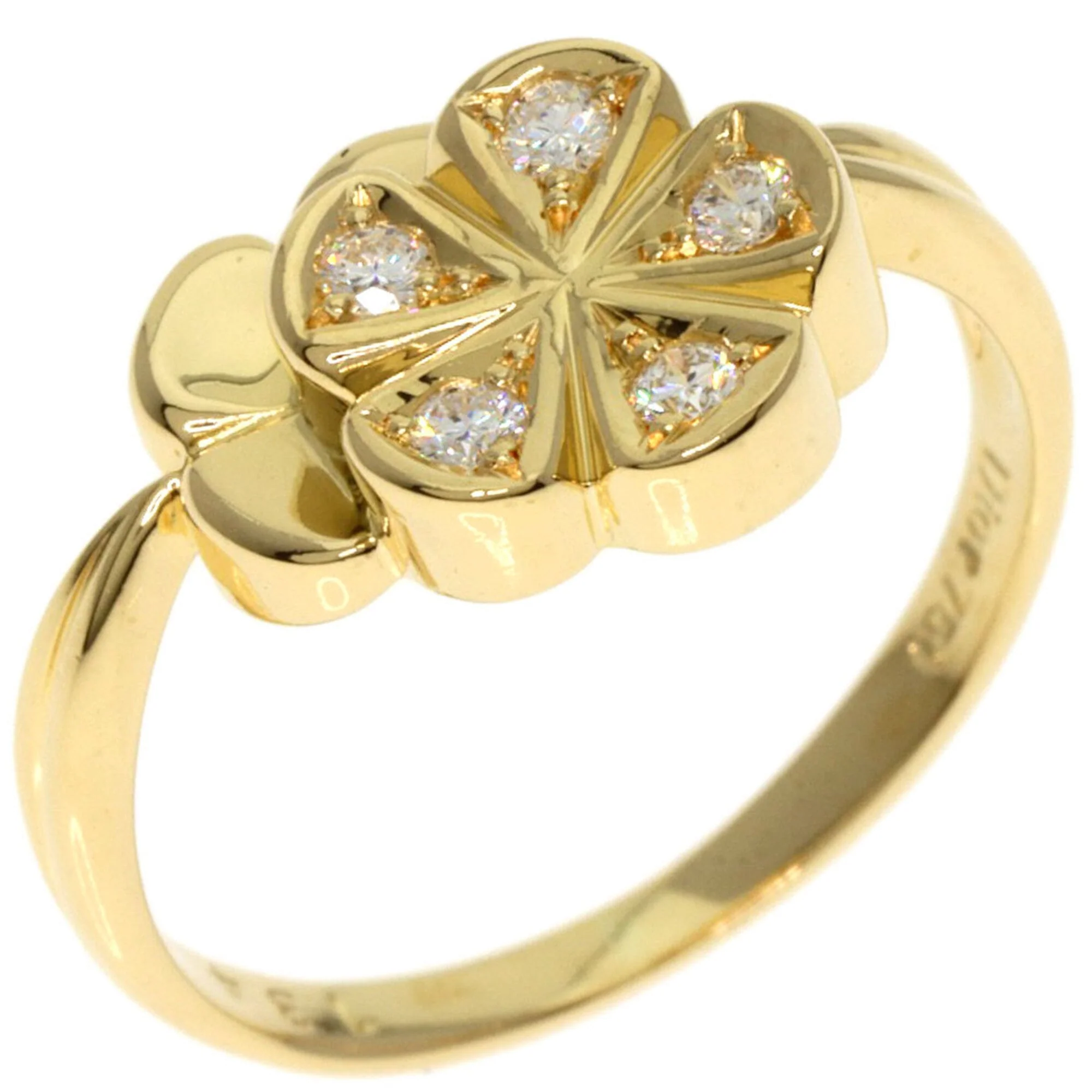 Ring 18K Yellow Gold with Diamond - Image 2