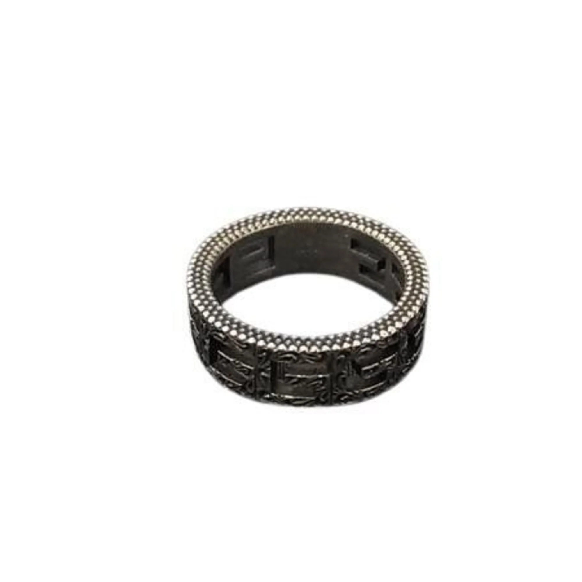 Arabesque Square G Ring Sterling Silver