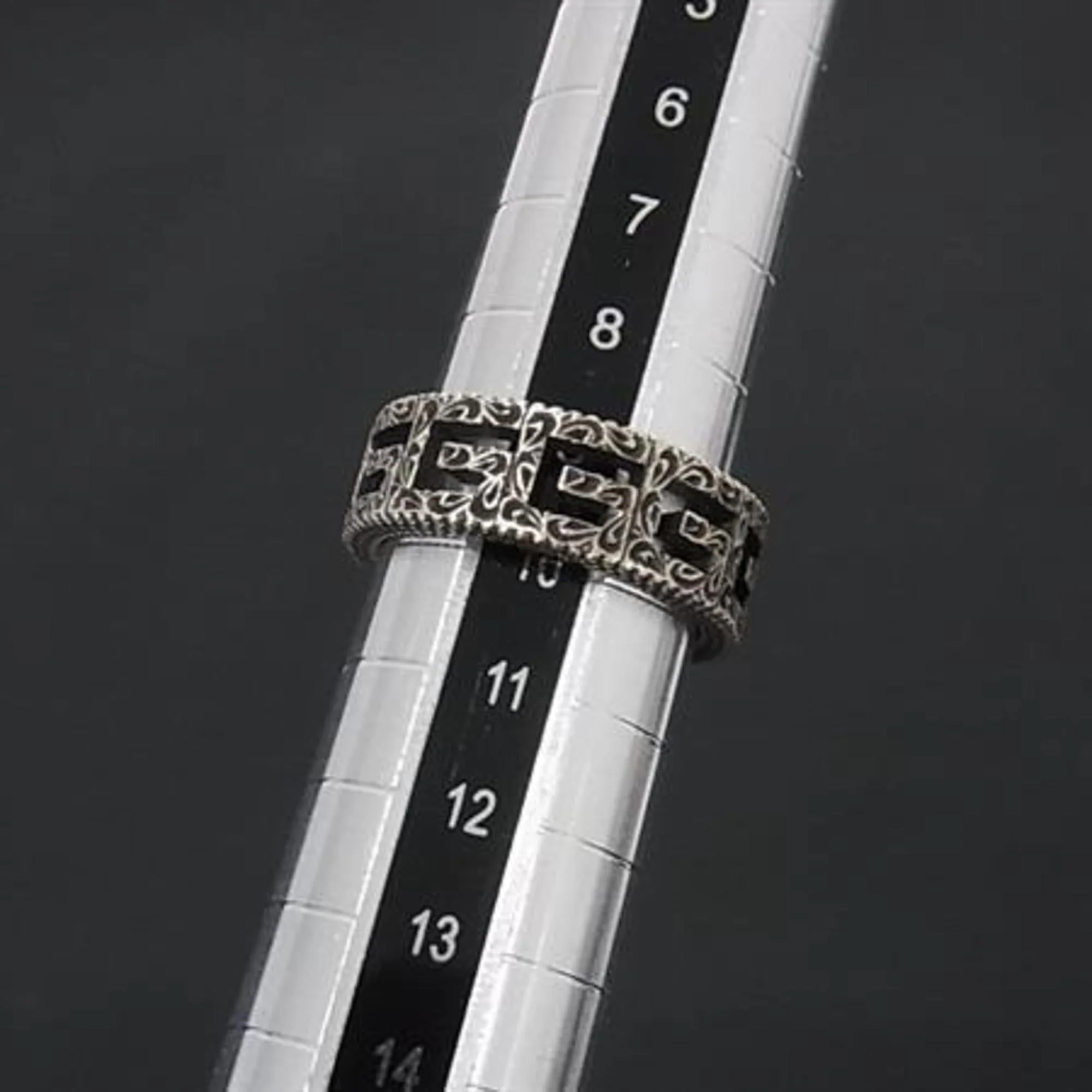 Arabesque Square G Ring Sterling Silver - Image 4