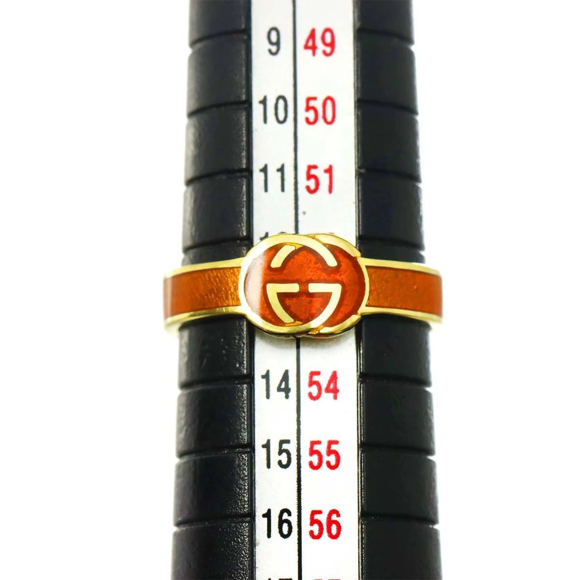 Band Ring Enamel and 18K Yellow Gold - Image 4