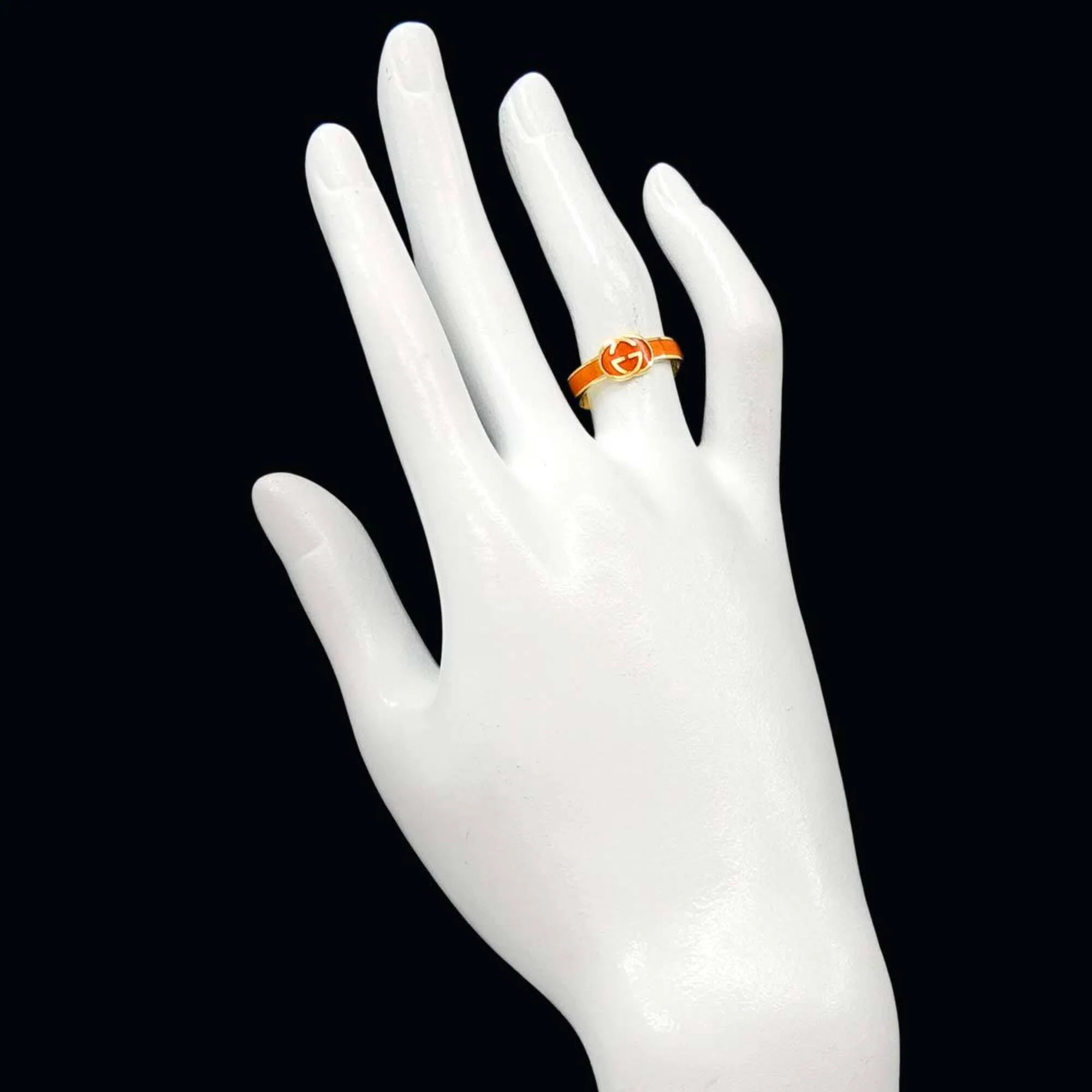 Band Ring Enamel and 18K Yellow Gold - Image 5