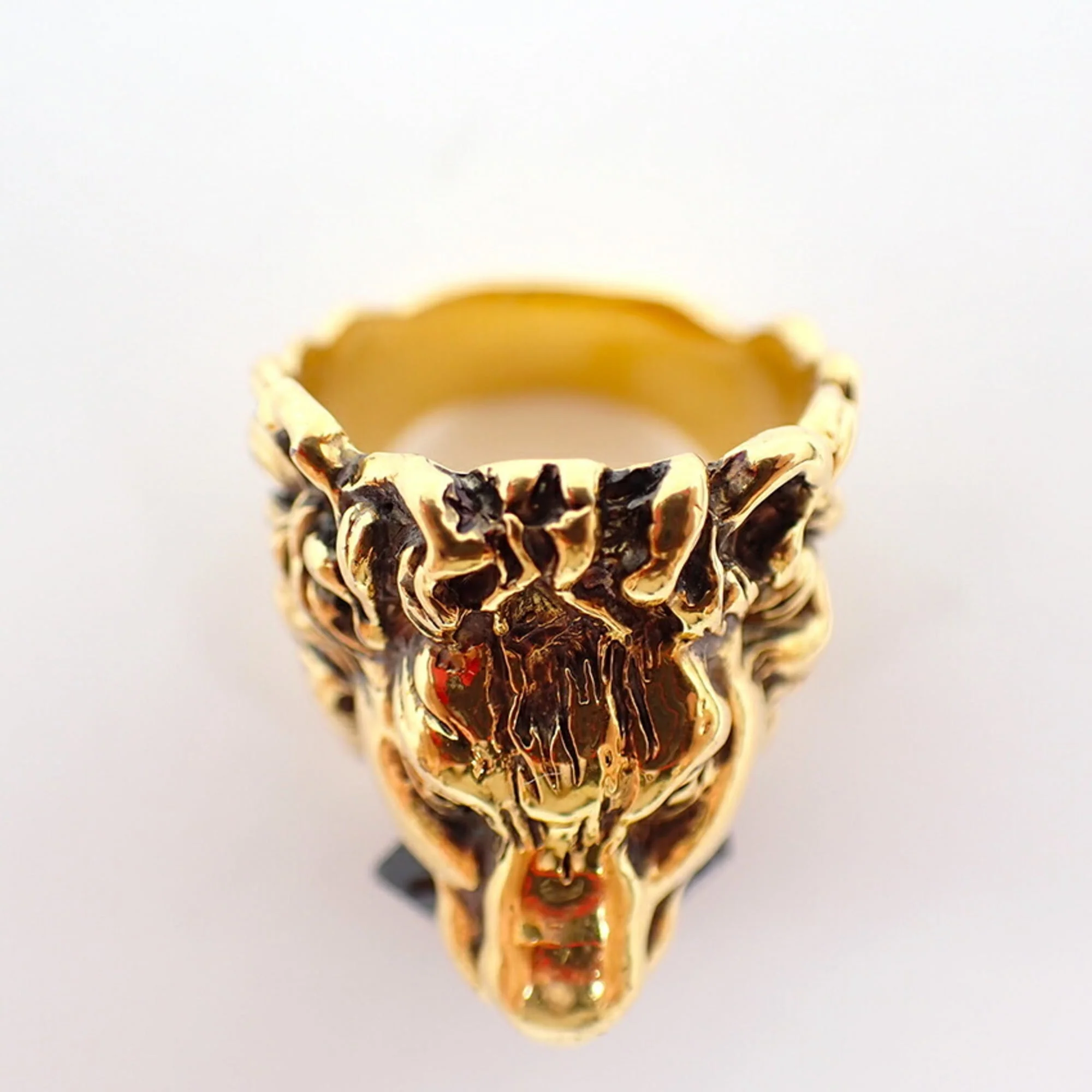 Lion Head Ring Sterling Silver - Image 8