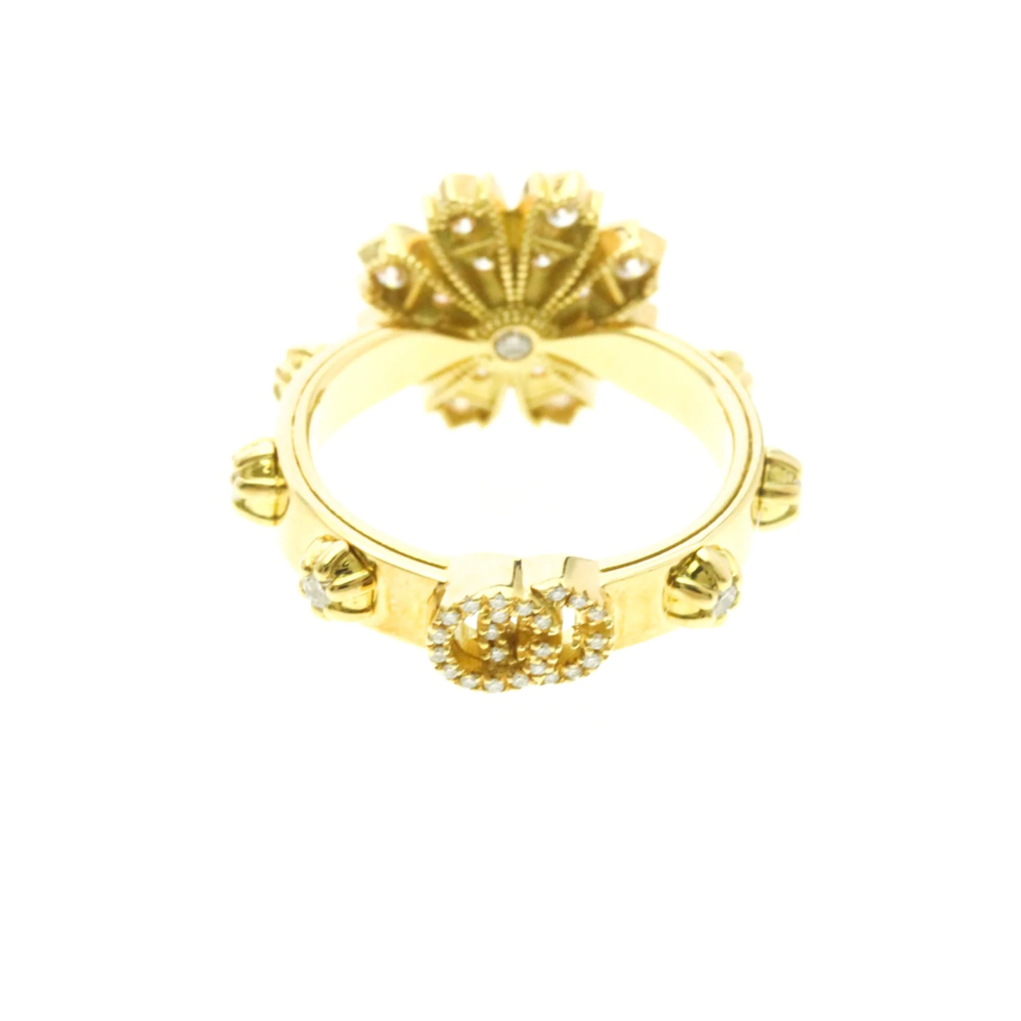 Ring 18K Yellow Gold and Diamond - Image 4