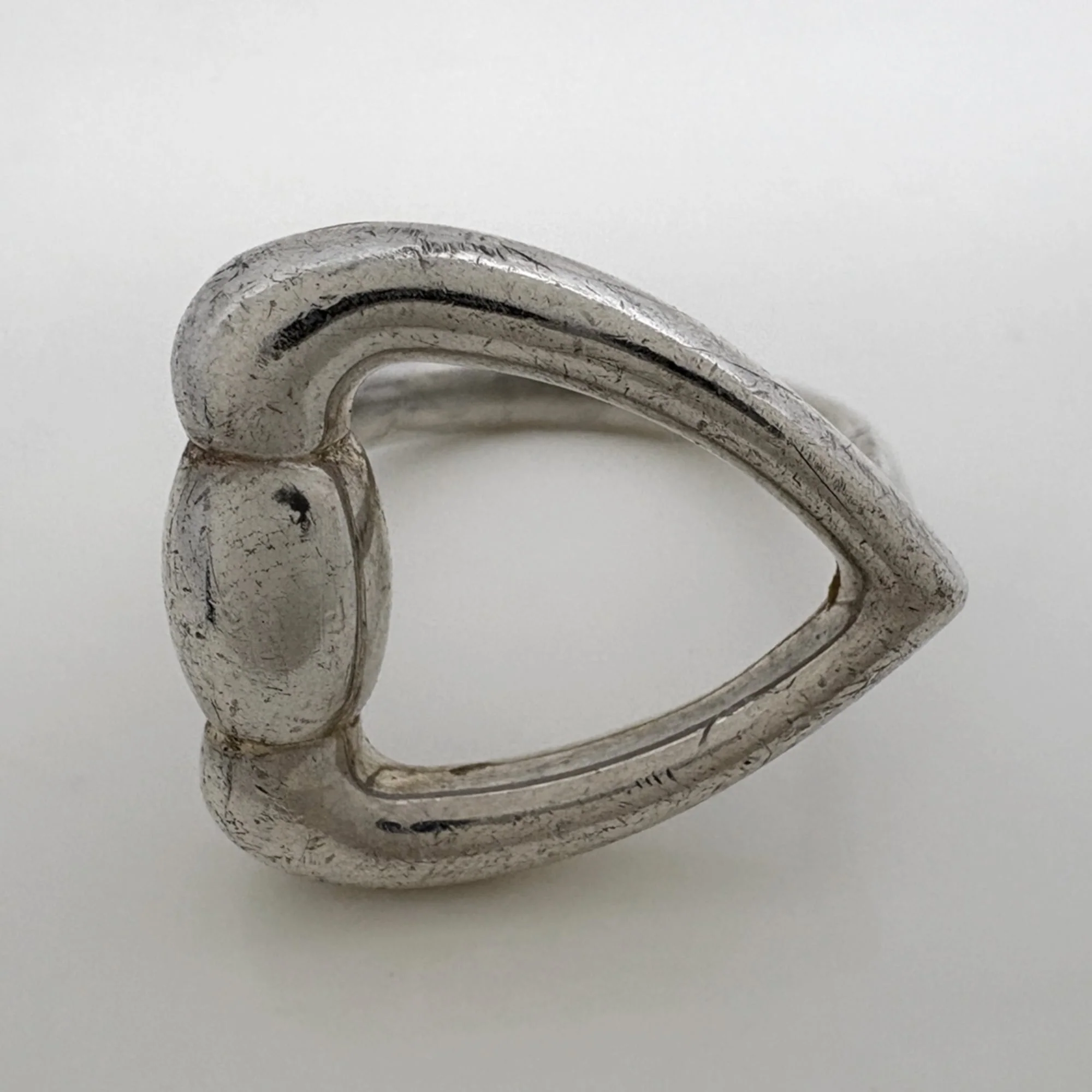 Vintage Horsebit Band Ring Sterling Silver - Image 2