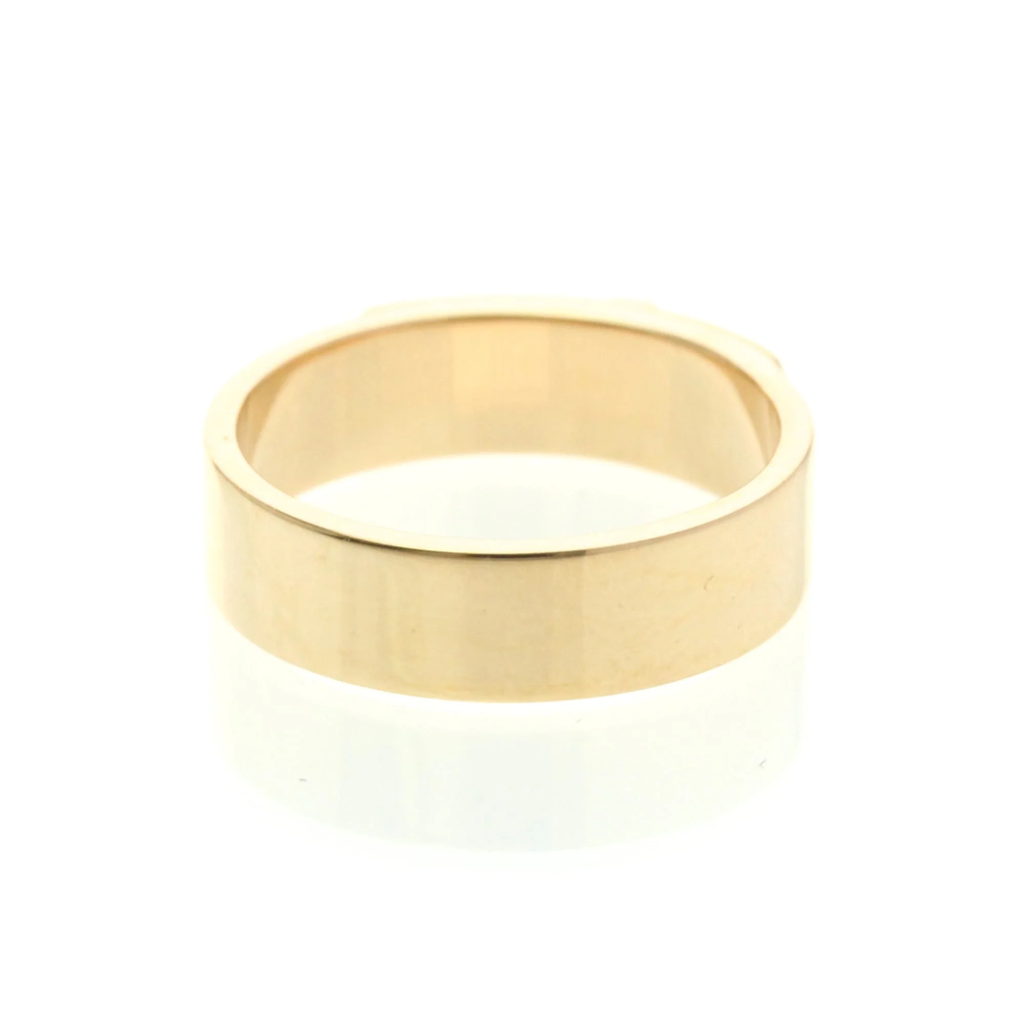 Band Ring 18K Rose Gold with Diamond - Image 3