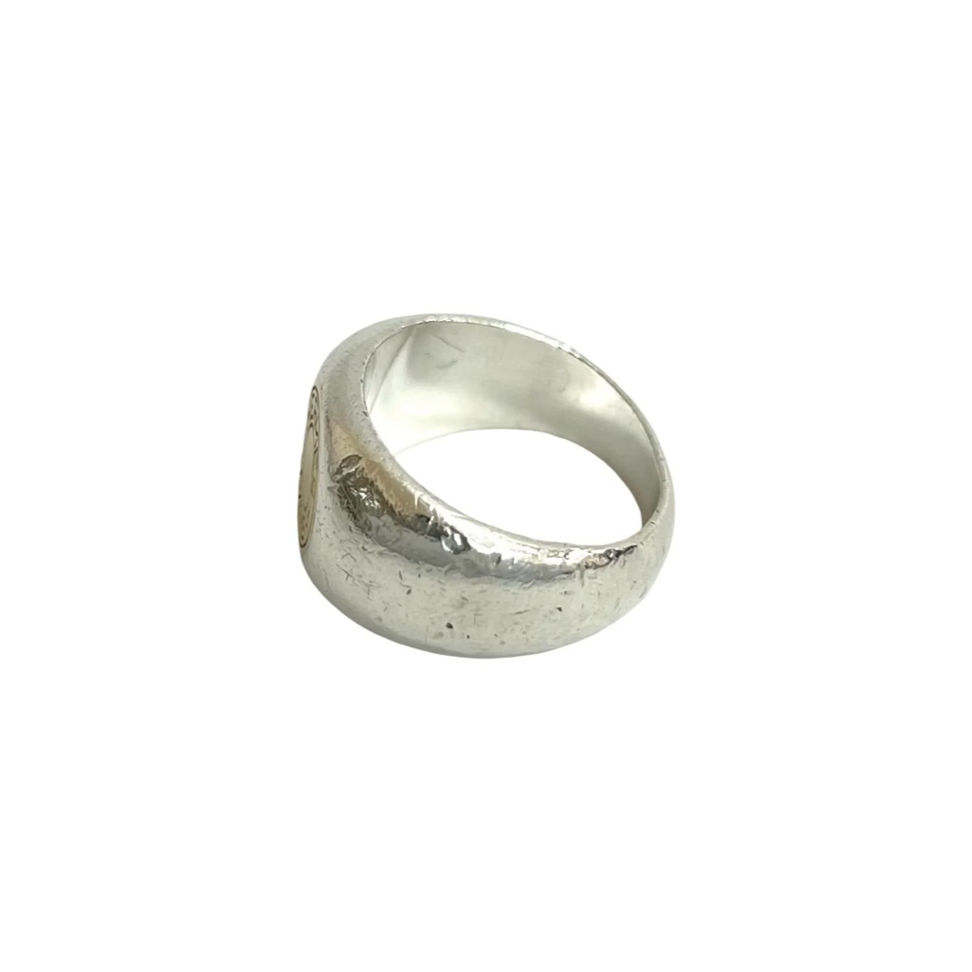 Sellier Ring 18K Yellow Gold and Sterling Silver - Image 4