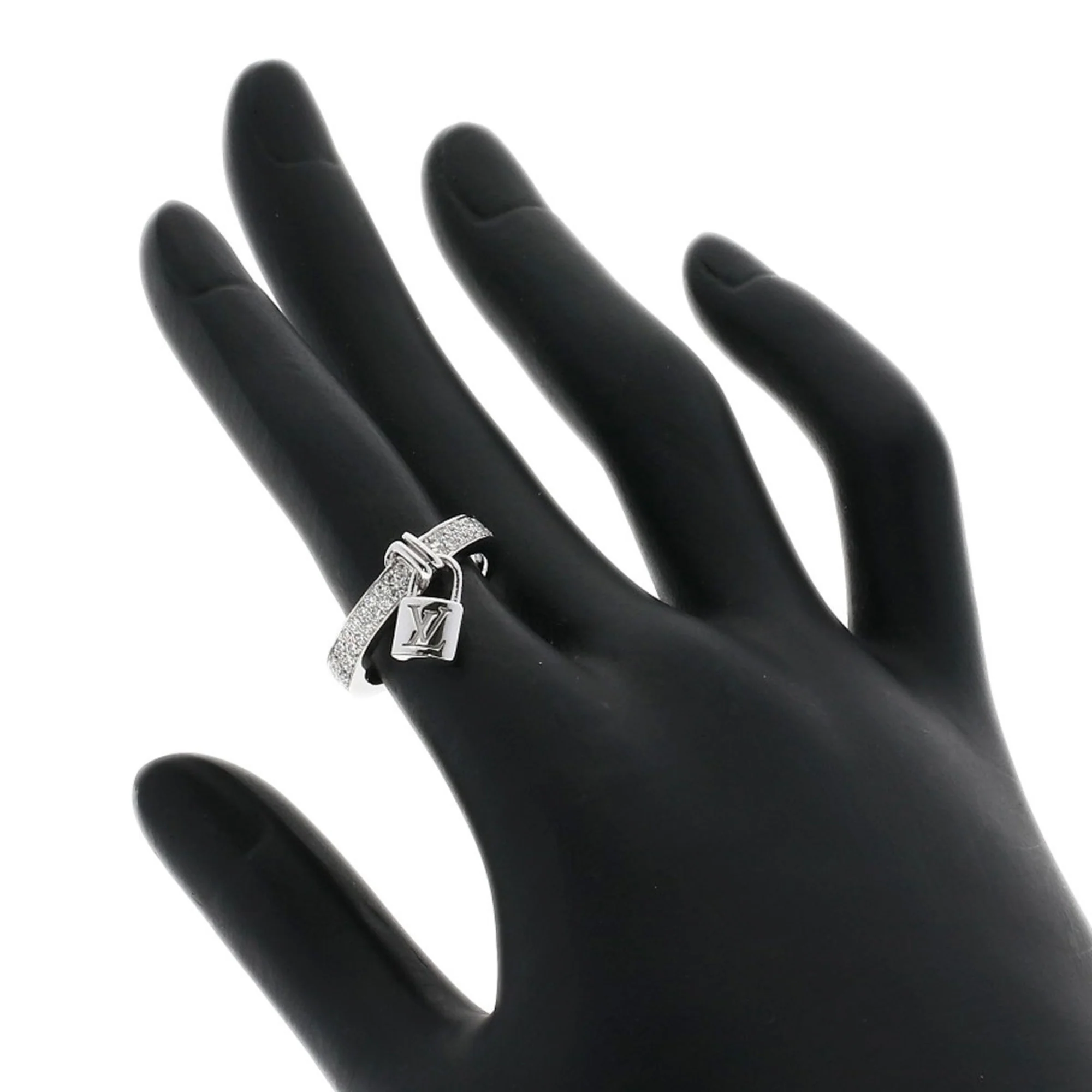 Band Ring 18K White Gold with Diamond - Image 7