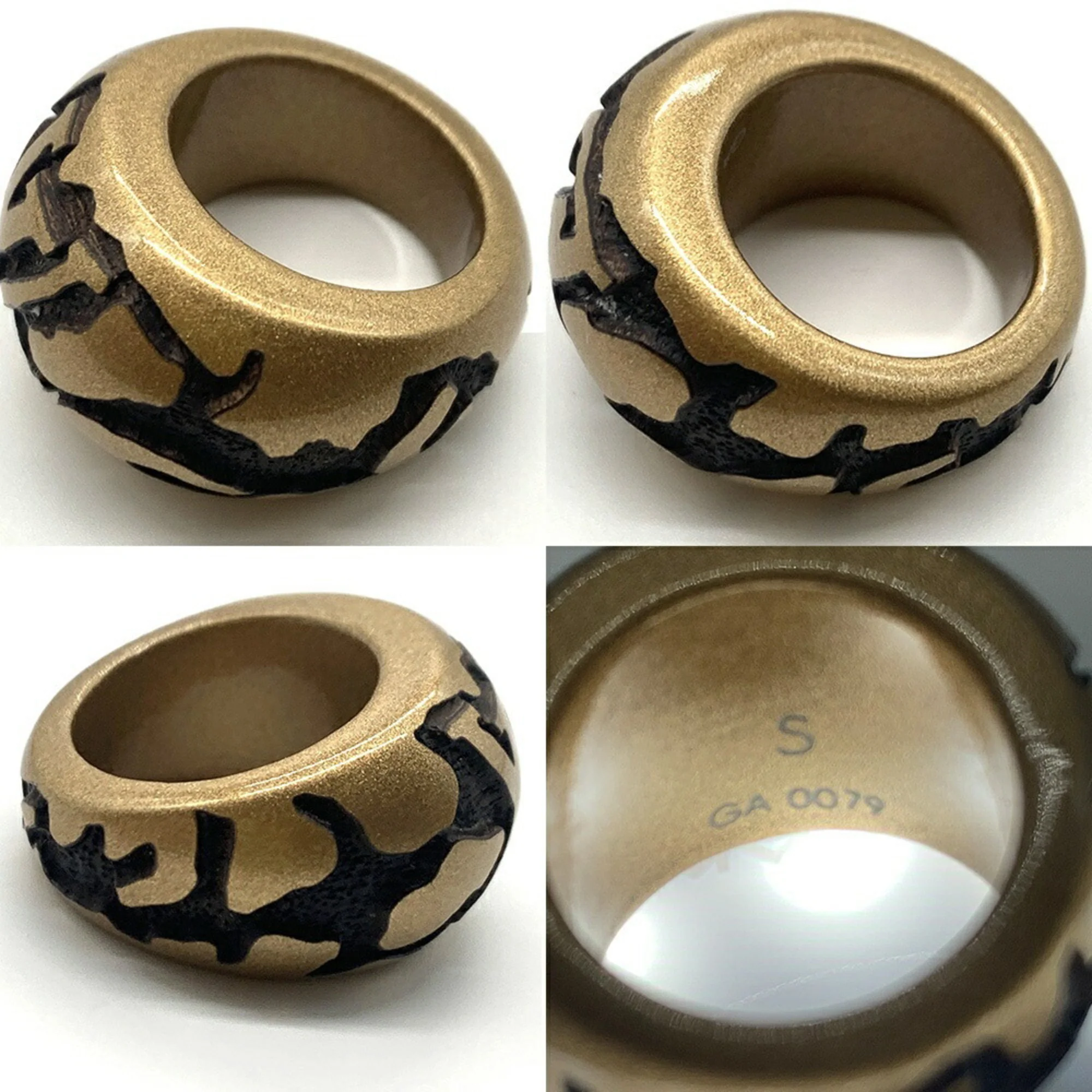 Band Ring Wood Metallic - Image 3