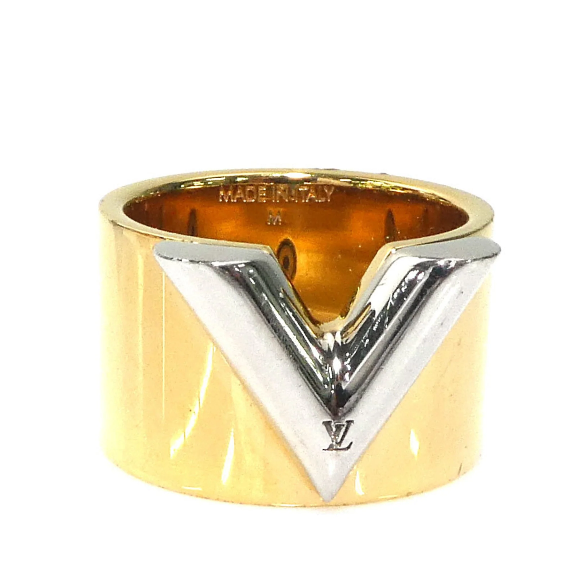 Essential V Ring Gold-Tone Metal