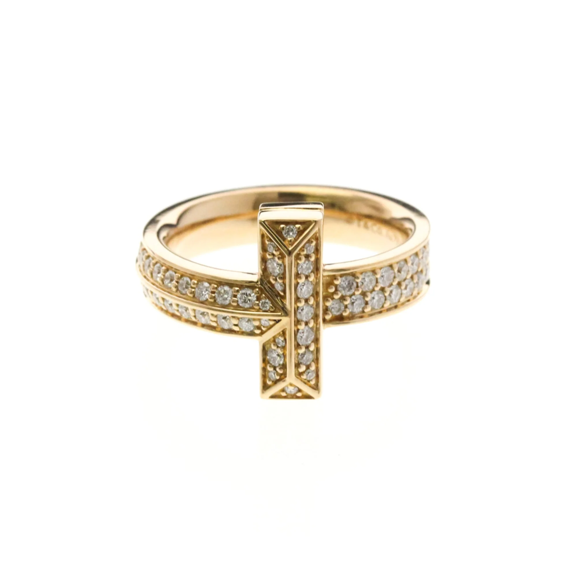 Band Ring 18K Rose Gold with Diamond