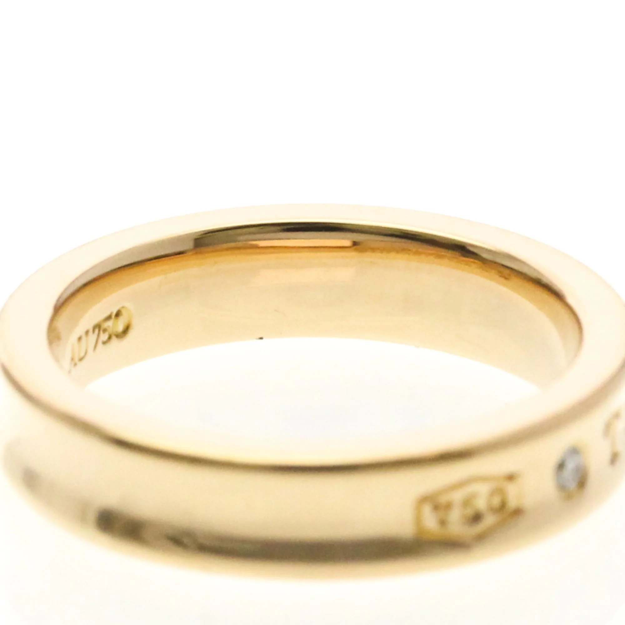 Band Ring 18K Rose Gold with Diamond - Image 8