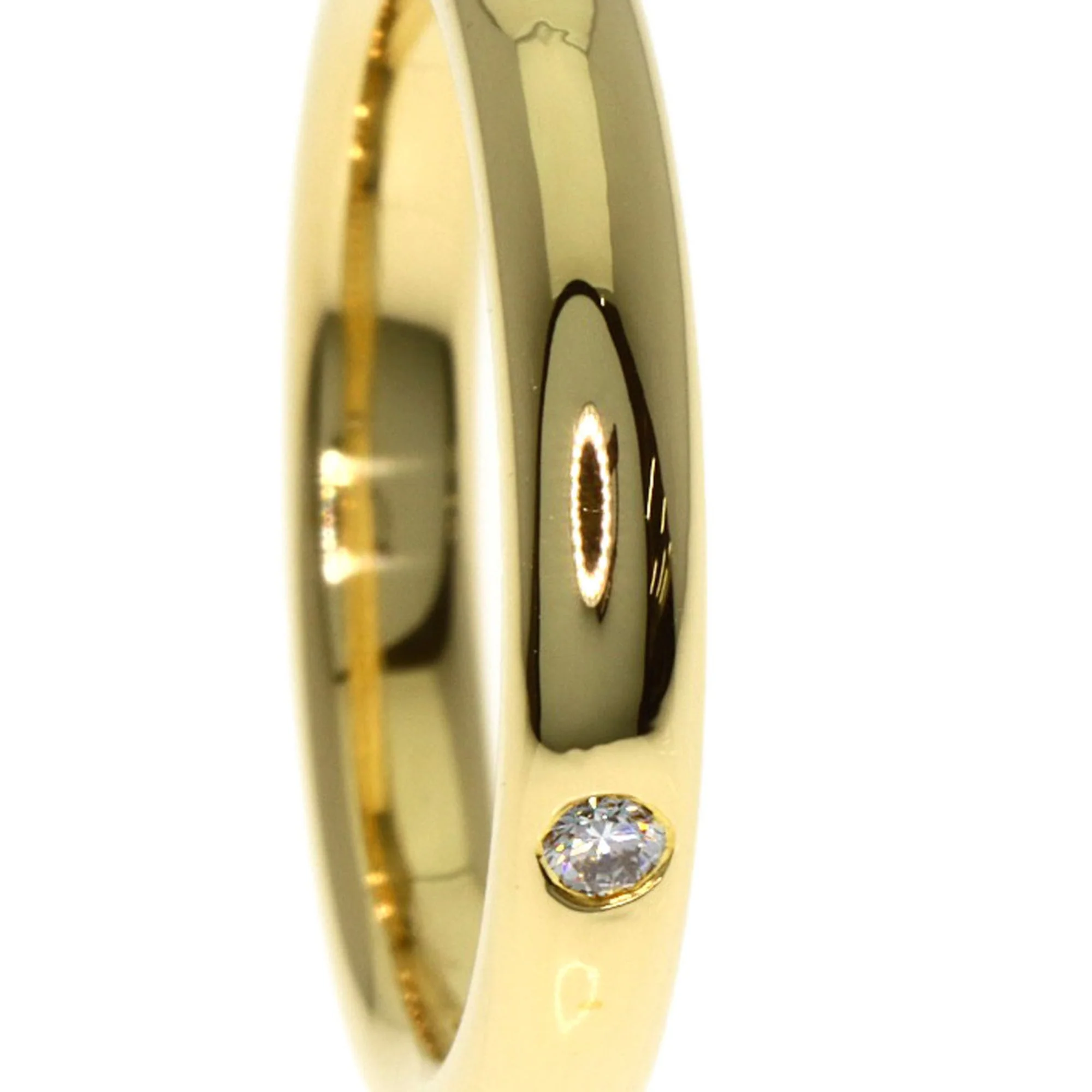 Band Ring 18K Yellow Gold and Diamond - Image 7