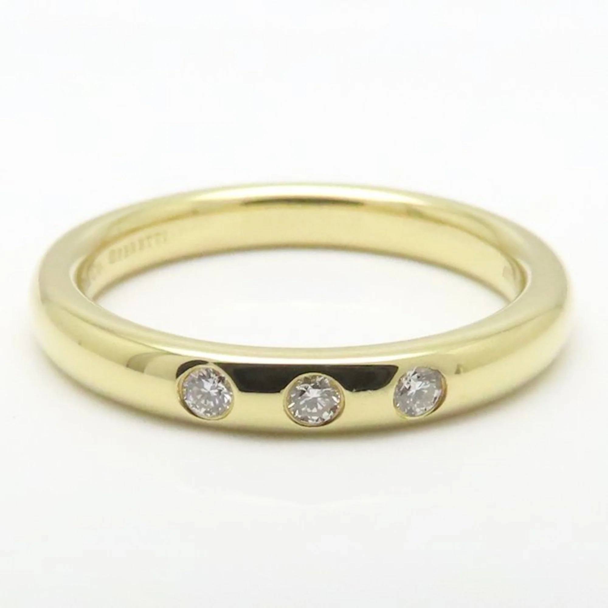 Band Ring 18K Yellow Gold with Diamond - Image 4