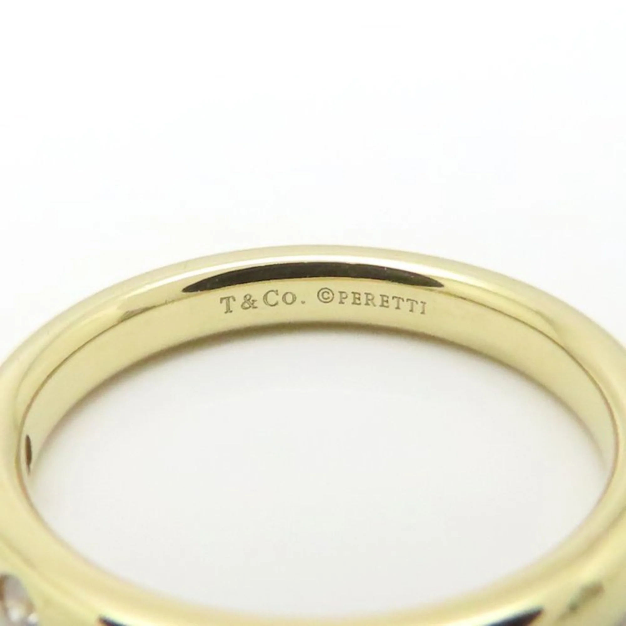 Band Ring 18K Yellow Gold with Diamond - Image 8