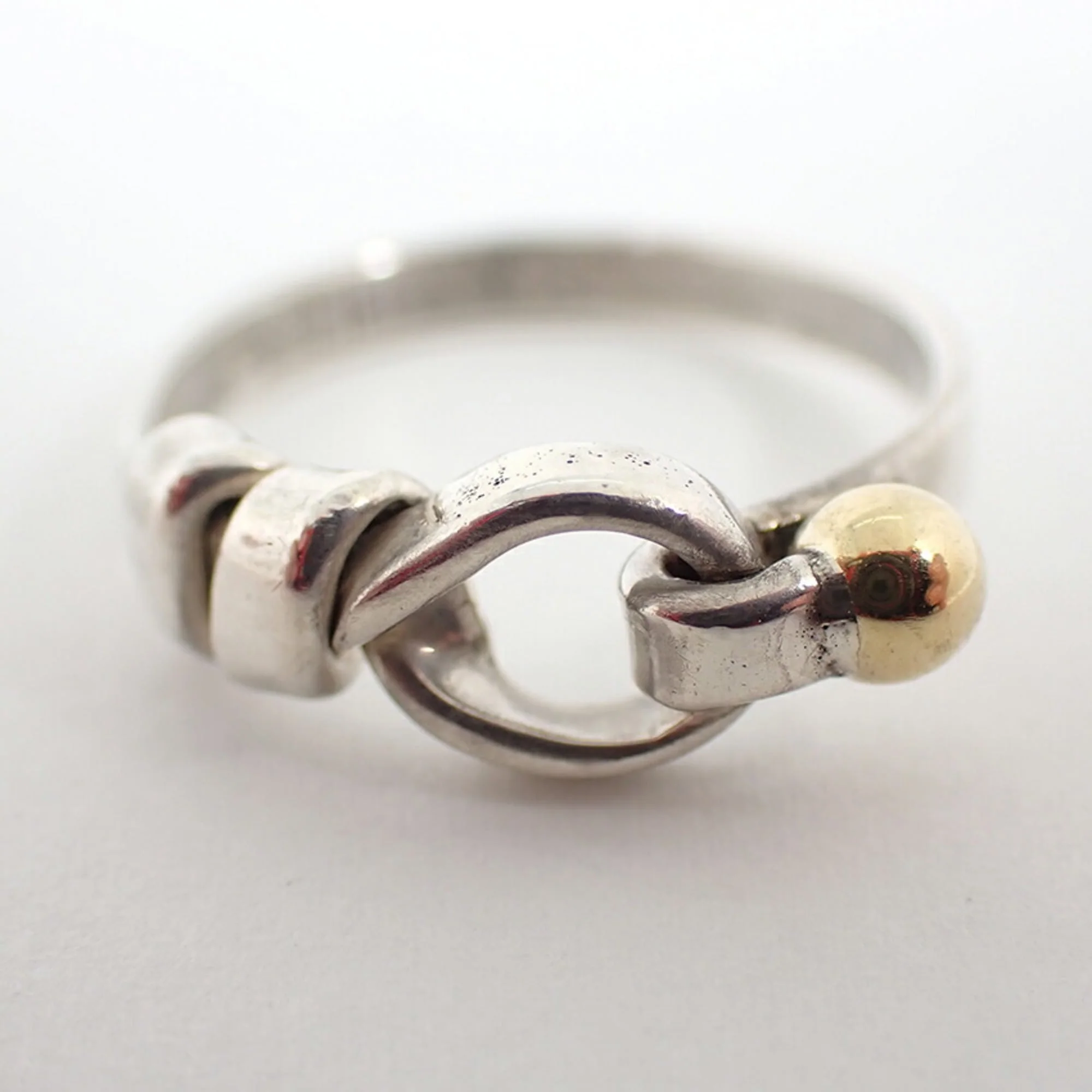 Band Ring Sterling Silver and 18K Yellow Gold - Image 6