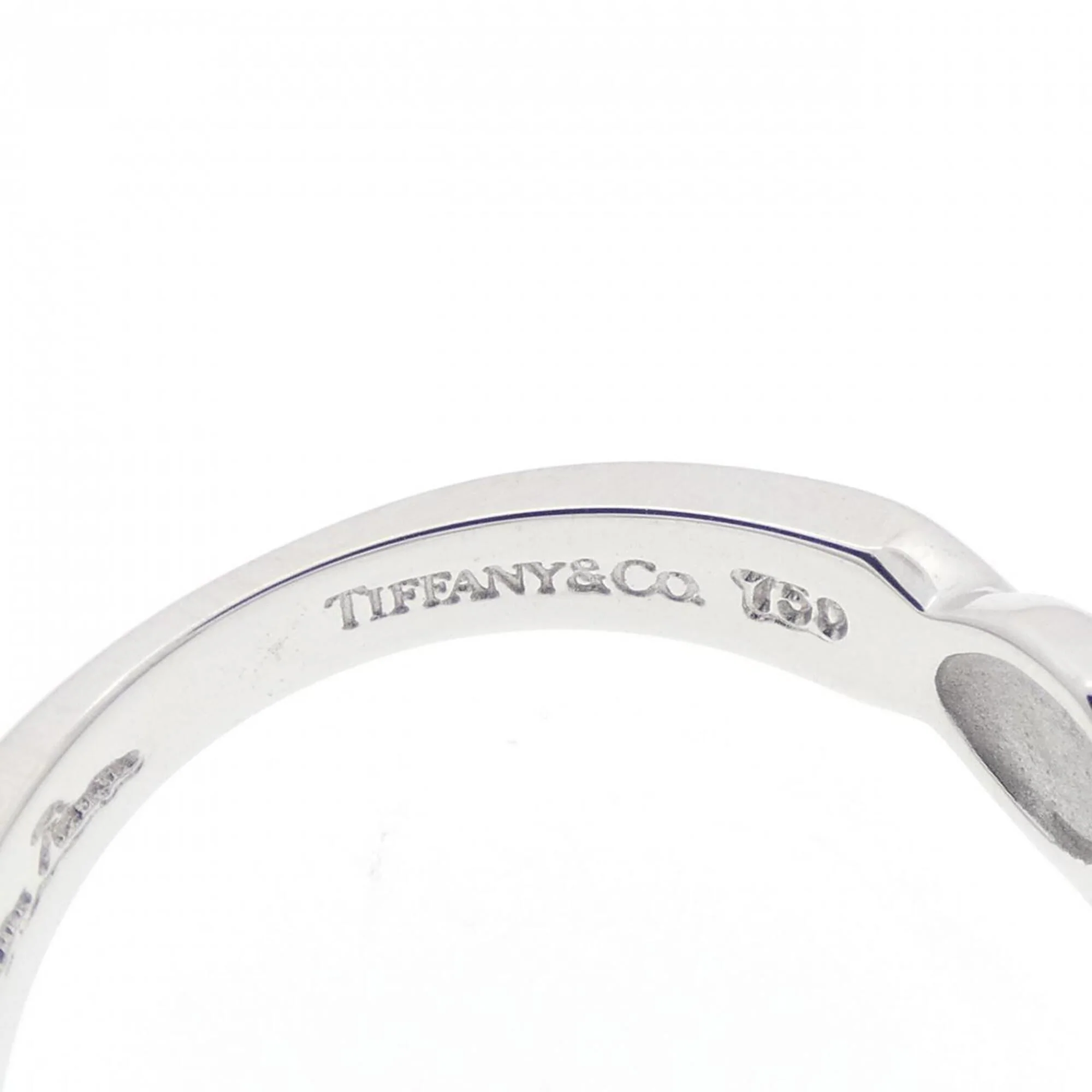 Double Loving Heart Ring 18K White Gold with Diamond - Image 4