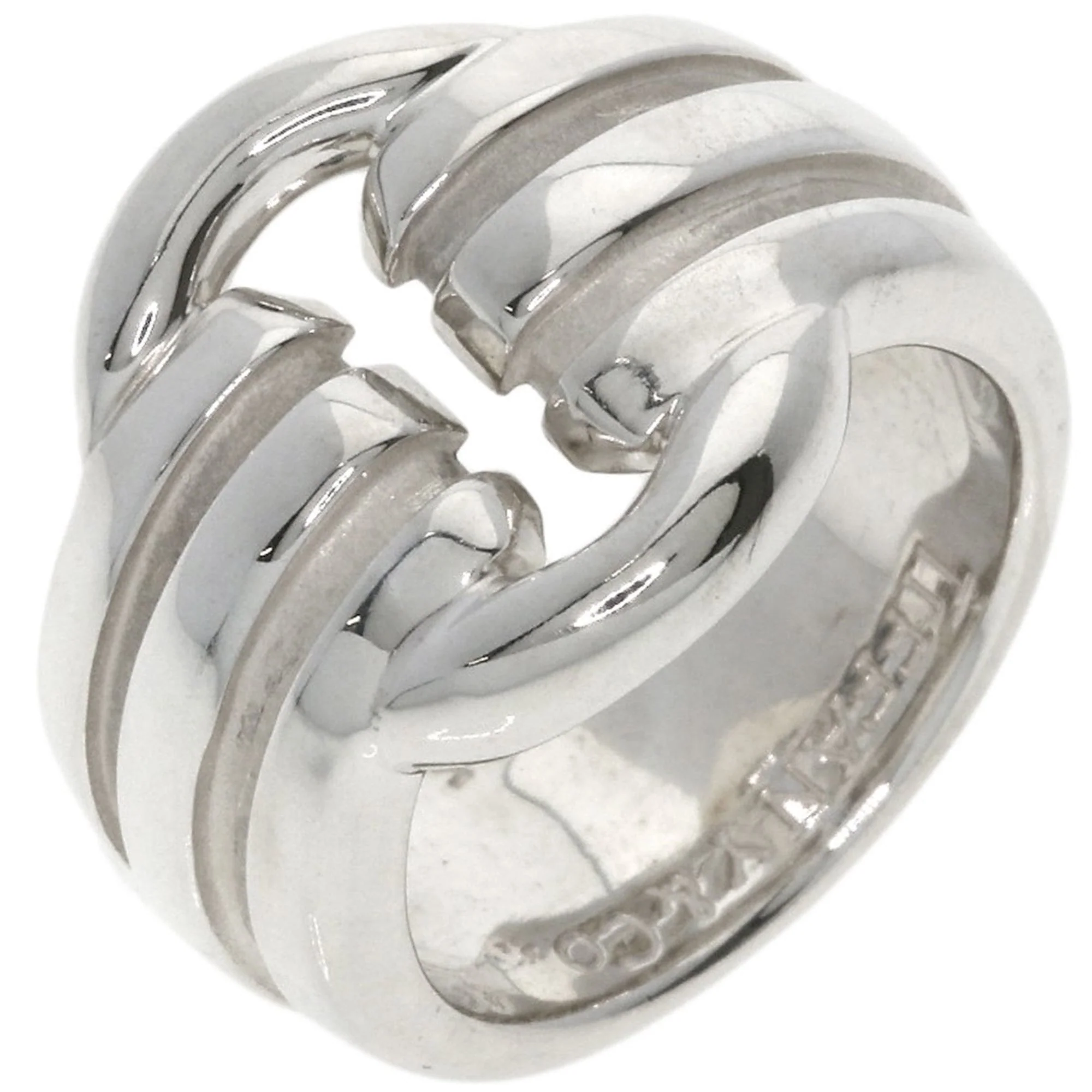 Grooved Circle Ring Sterling Silver - Image 2